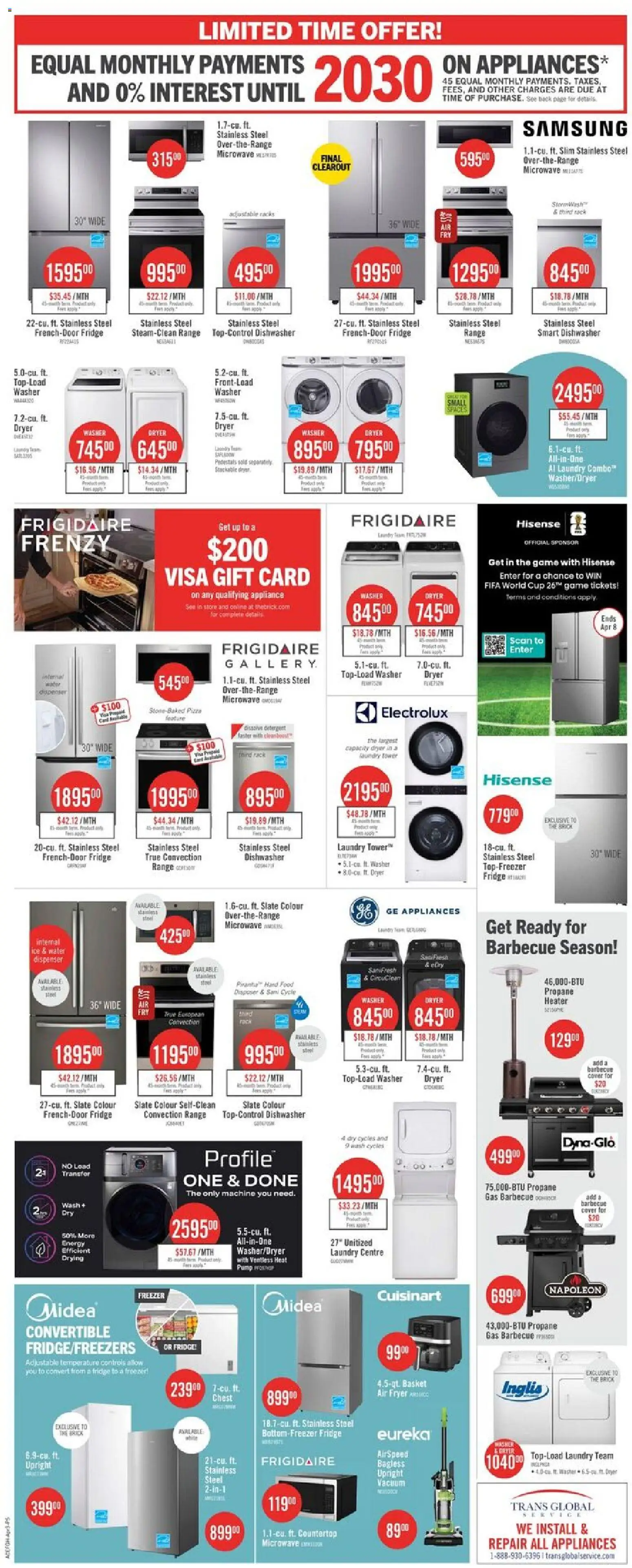 The Brick weekly flyer / circulaire - page 15- valid from Mar 31, 2026