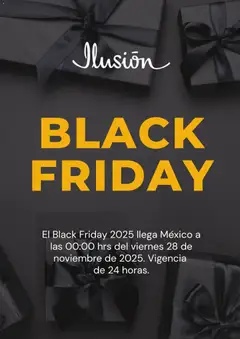 Ilusión Black Friday aviso válido desde 20/11/2025