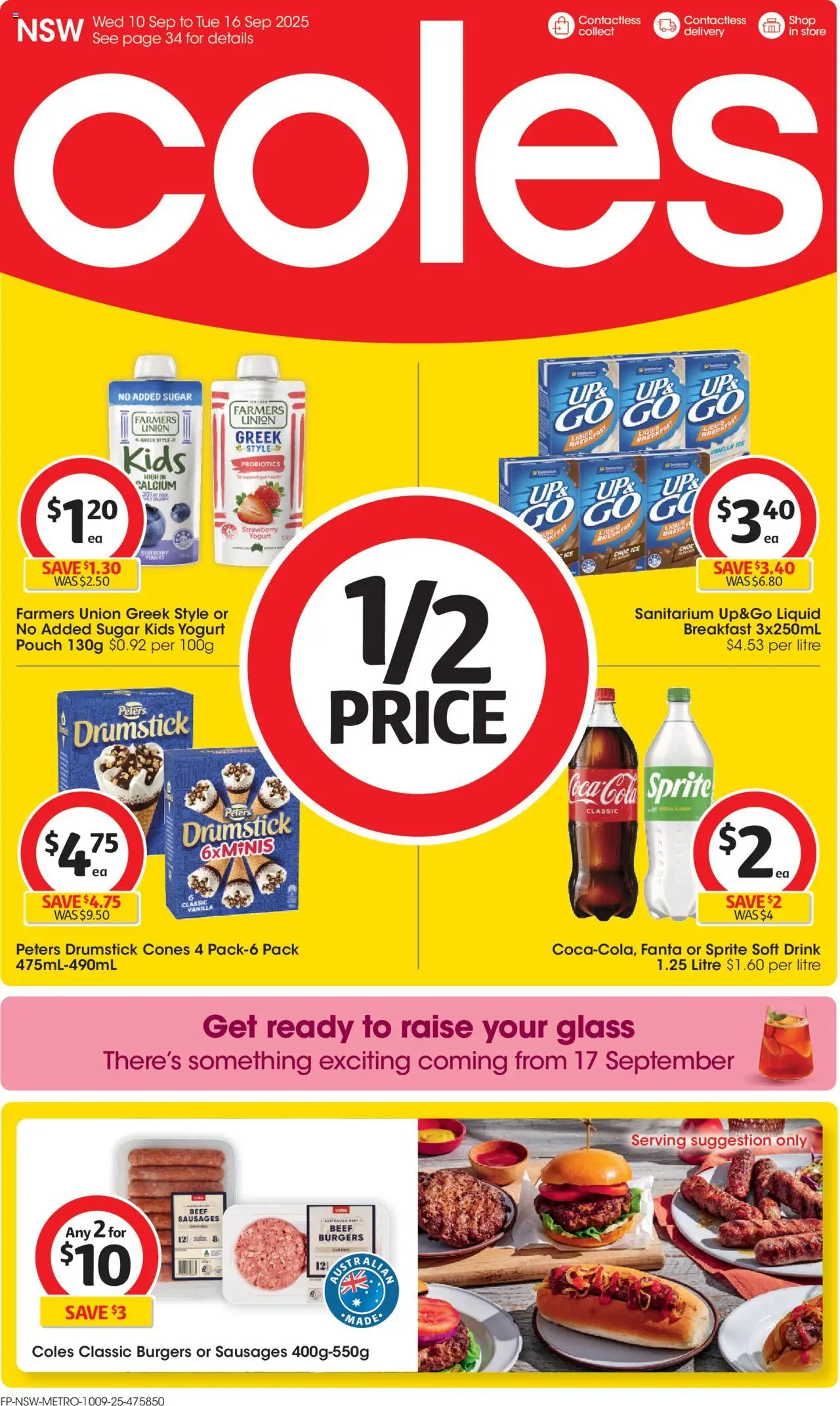 Coles Catalogue NSW - page 1- valid from 10/09/2025