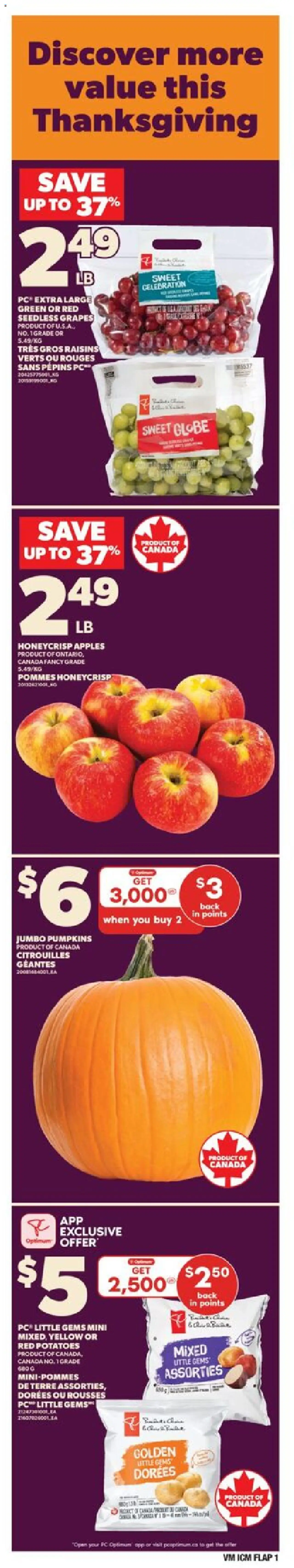 Valu Mart weekly flyer - page 1- valid from Oct 2, 2025