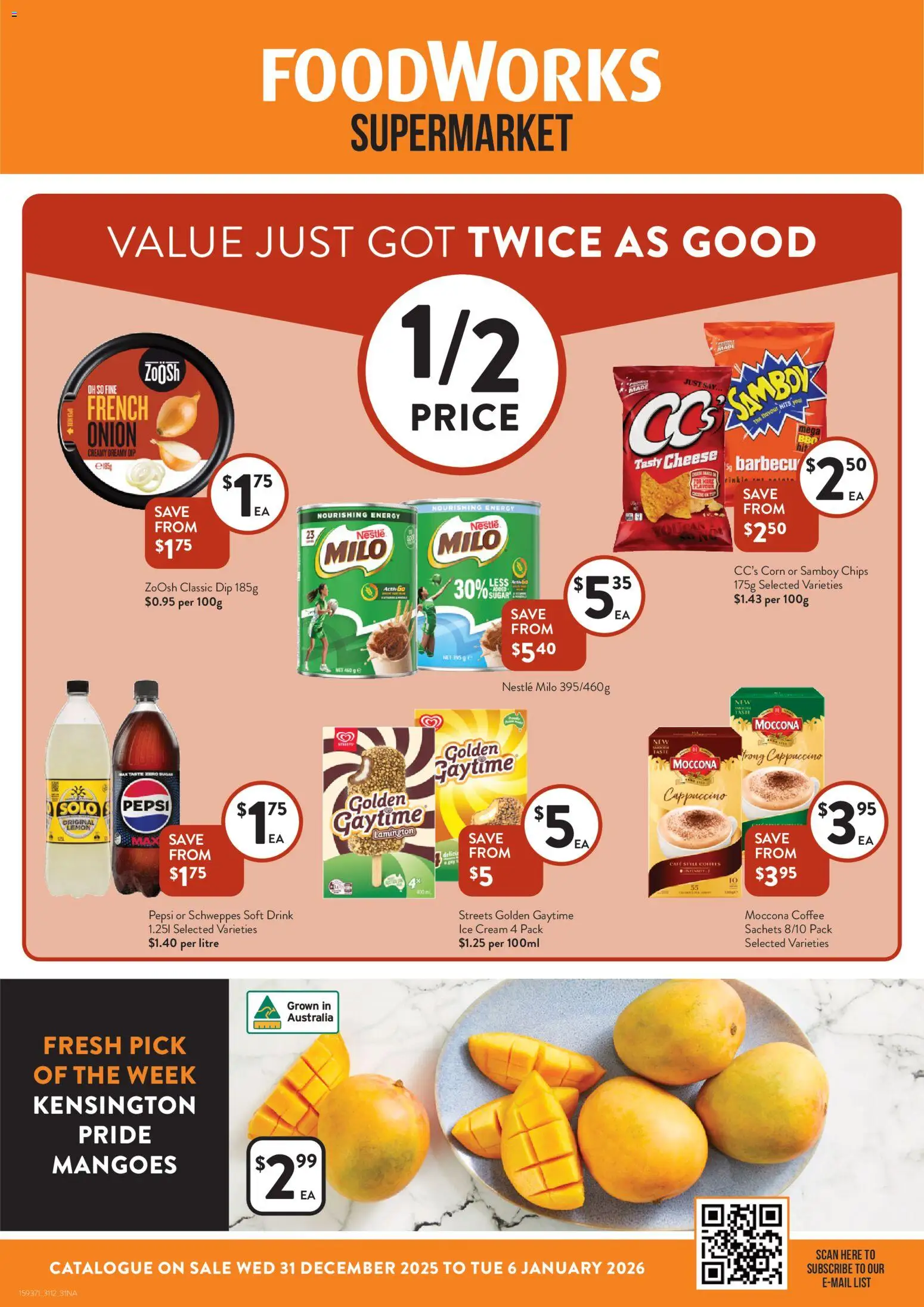 Foodworks Catalogue NSW - page 1- valid from 31/12/2025