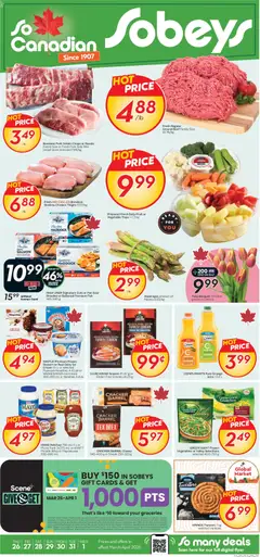 Preview Sobeys weekly flyer / circulaire valid from Mar 26, 2026
