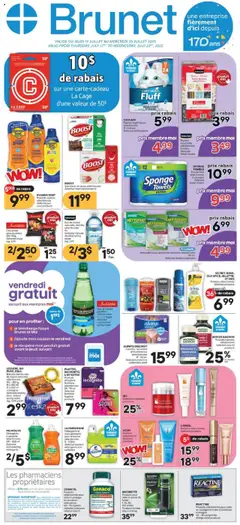 Preview Brunet weekly flyer / circulaire valid from Jul 17, 2025