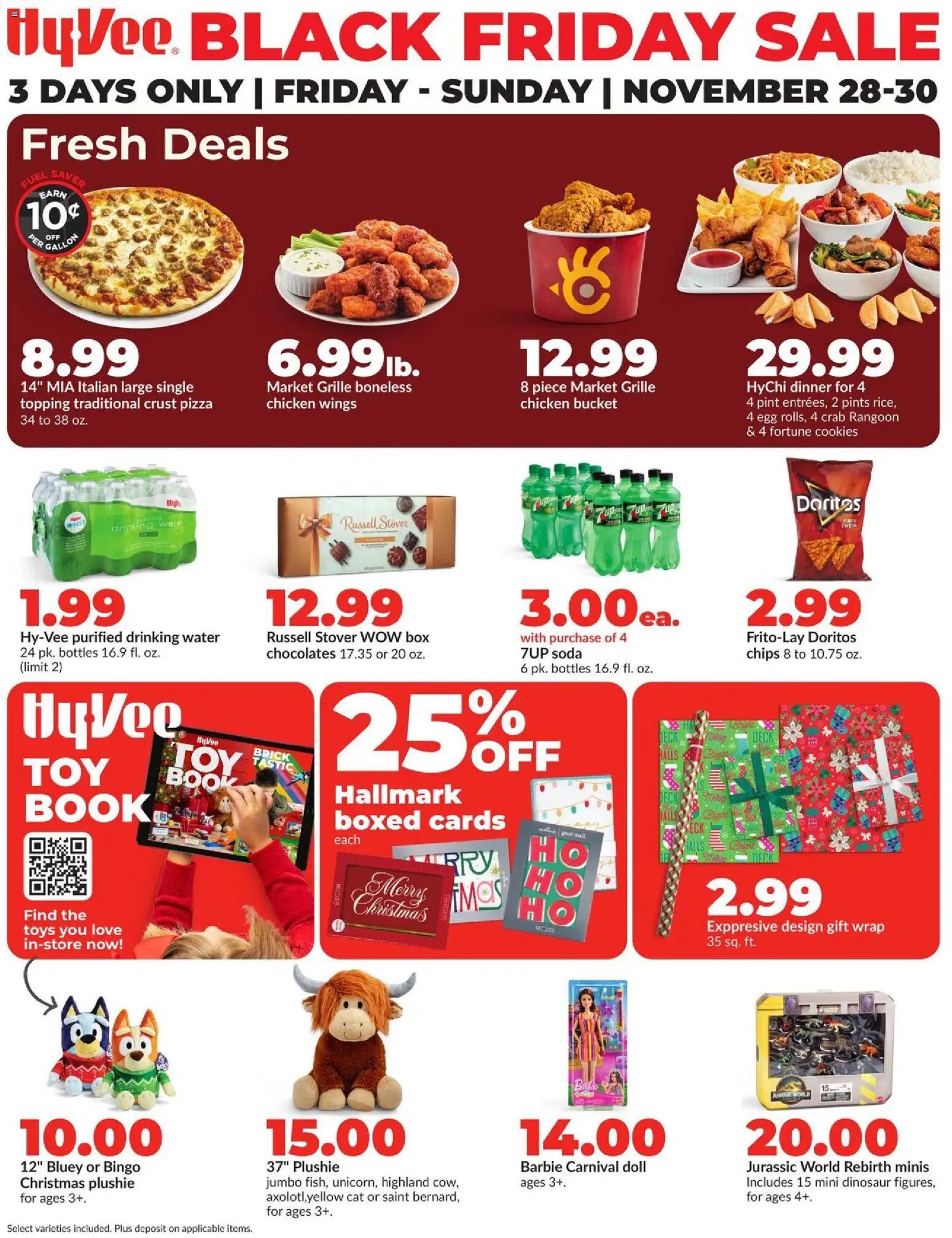 HyVee Black Friday Sale - page 1- valid from 11/28/2025