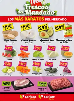Soriana - Frescos del Mandado Mercado: Ver, Tab, Chis, Camp, Yuc y Q. Roo válido desde 04/11/2025