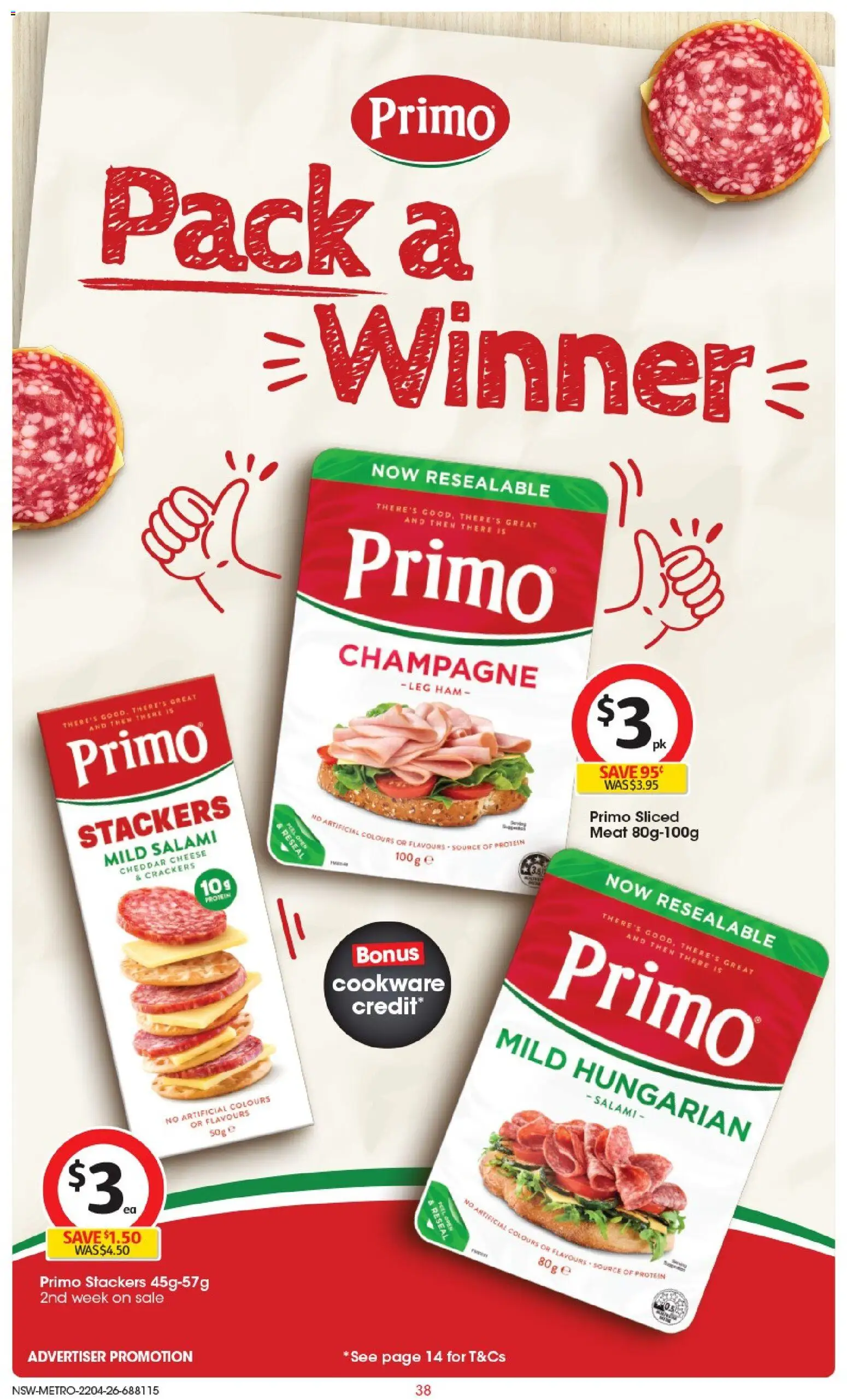 Coles catalogue  - page 38- valid from 22/04/2026