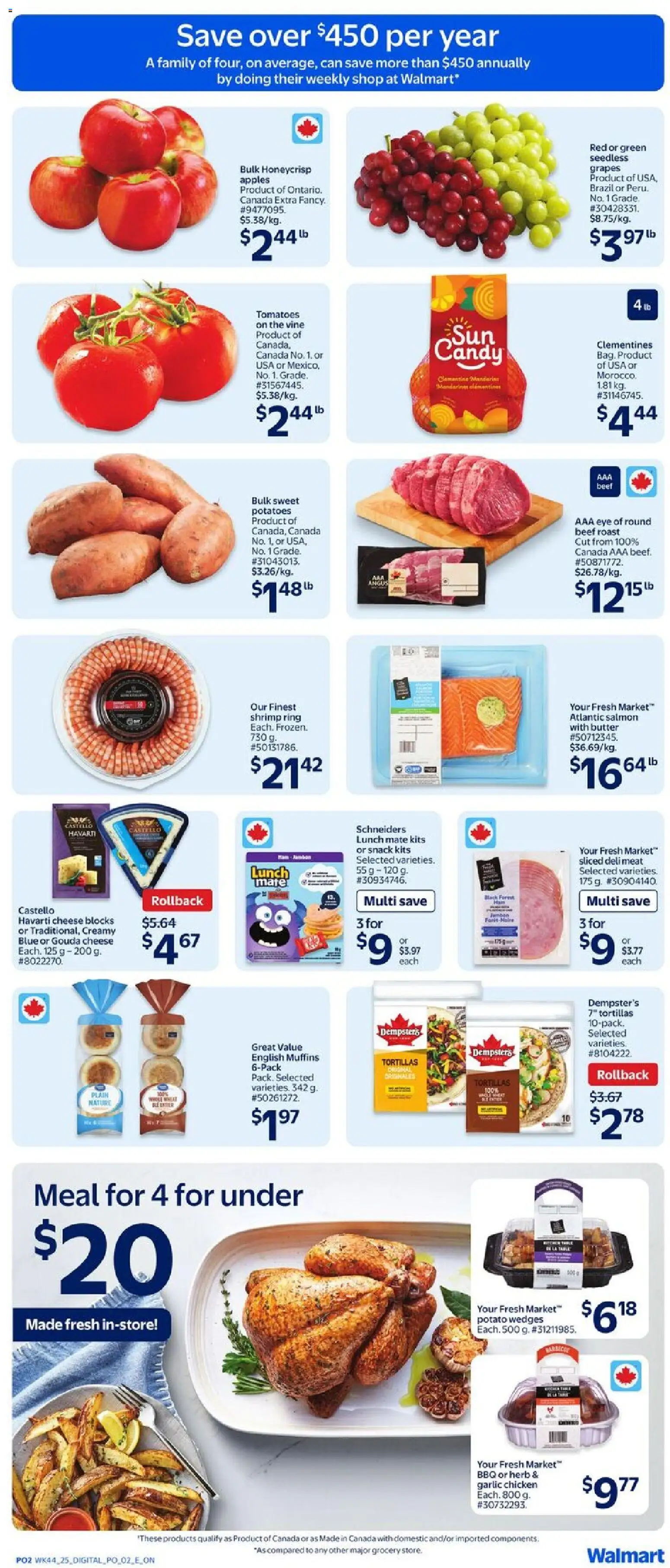 Walmart weekly flyer - page 3- valid from Nov 27, 2025
