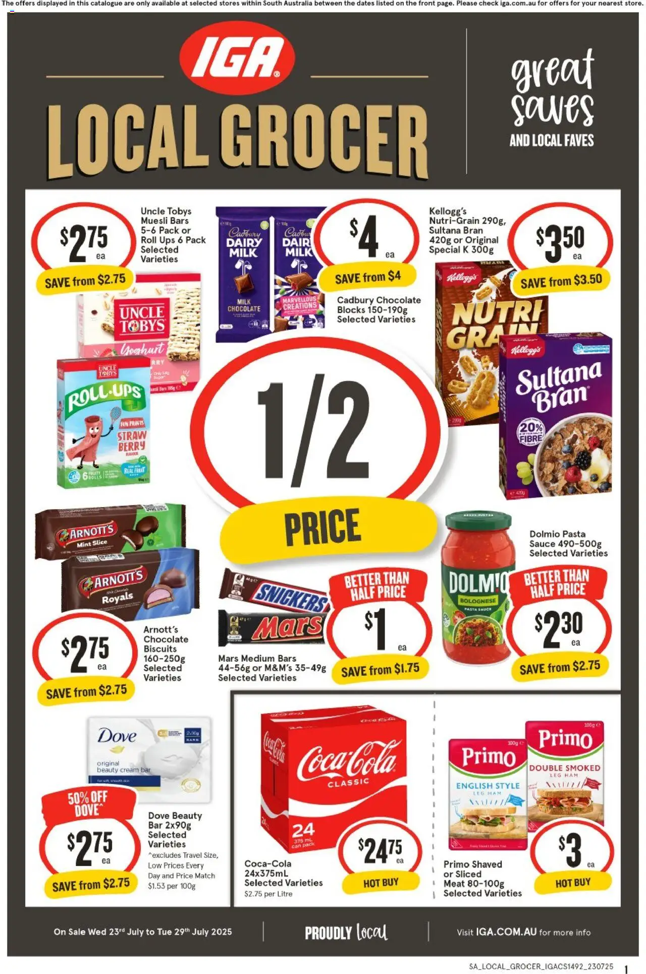 IGA Local Grocer SA - page 1- valid from 23/07/2025