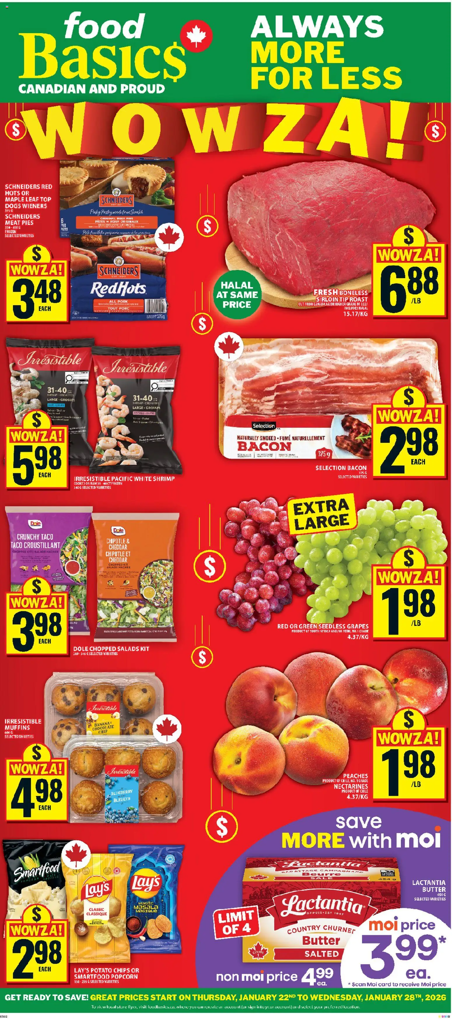 Food Basics weekly flyer / circulaire - page 1- valid from Jan 22, 2026