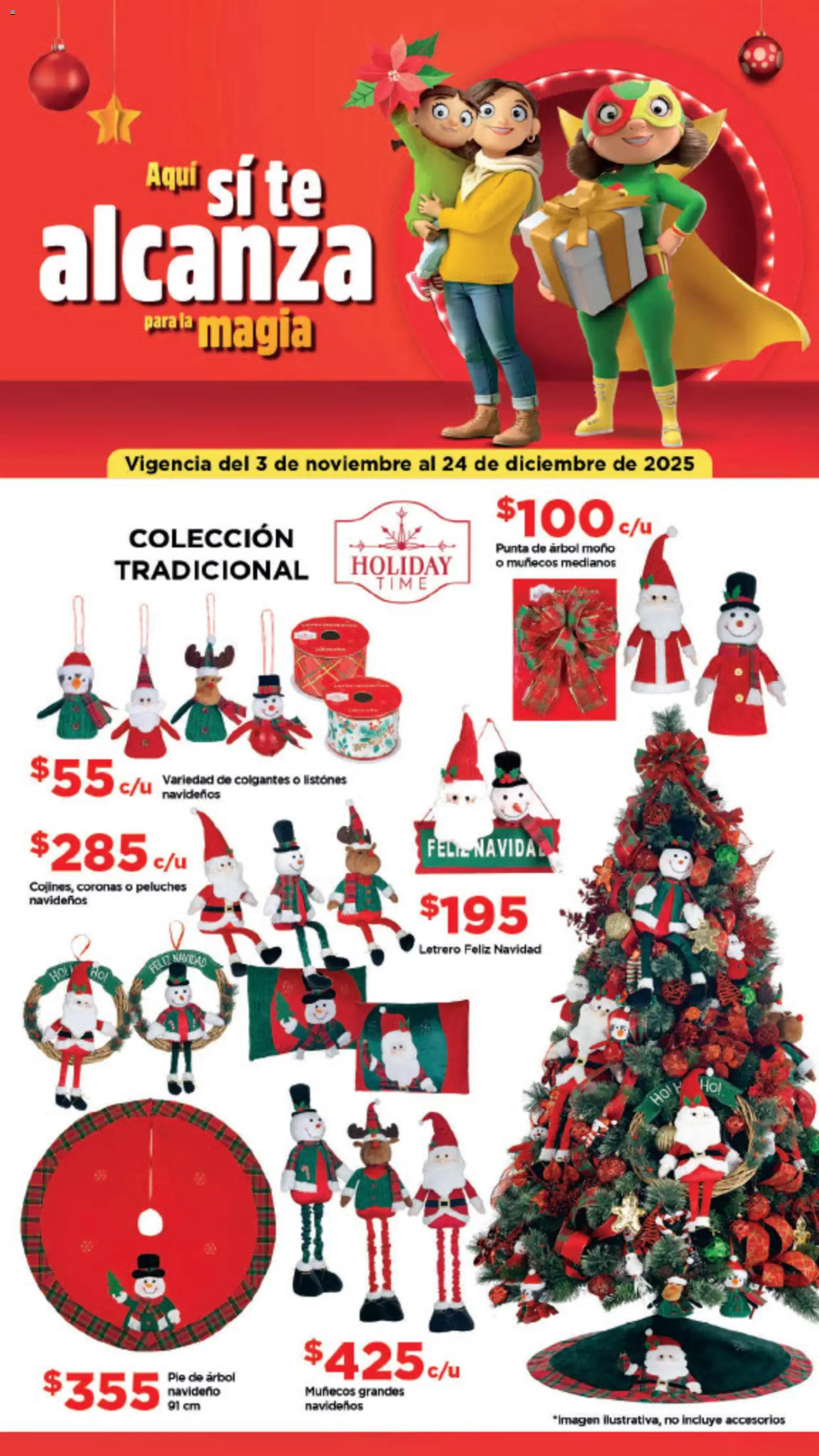 Bodega Aurrerá folleto Aquí sí te alcanza para la magia de la Navidad - página 1- válido desde 03/11/2025