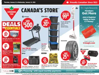 Preview Canadian Tire weekly flyer valid from Jan 8, 2026