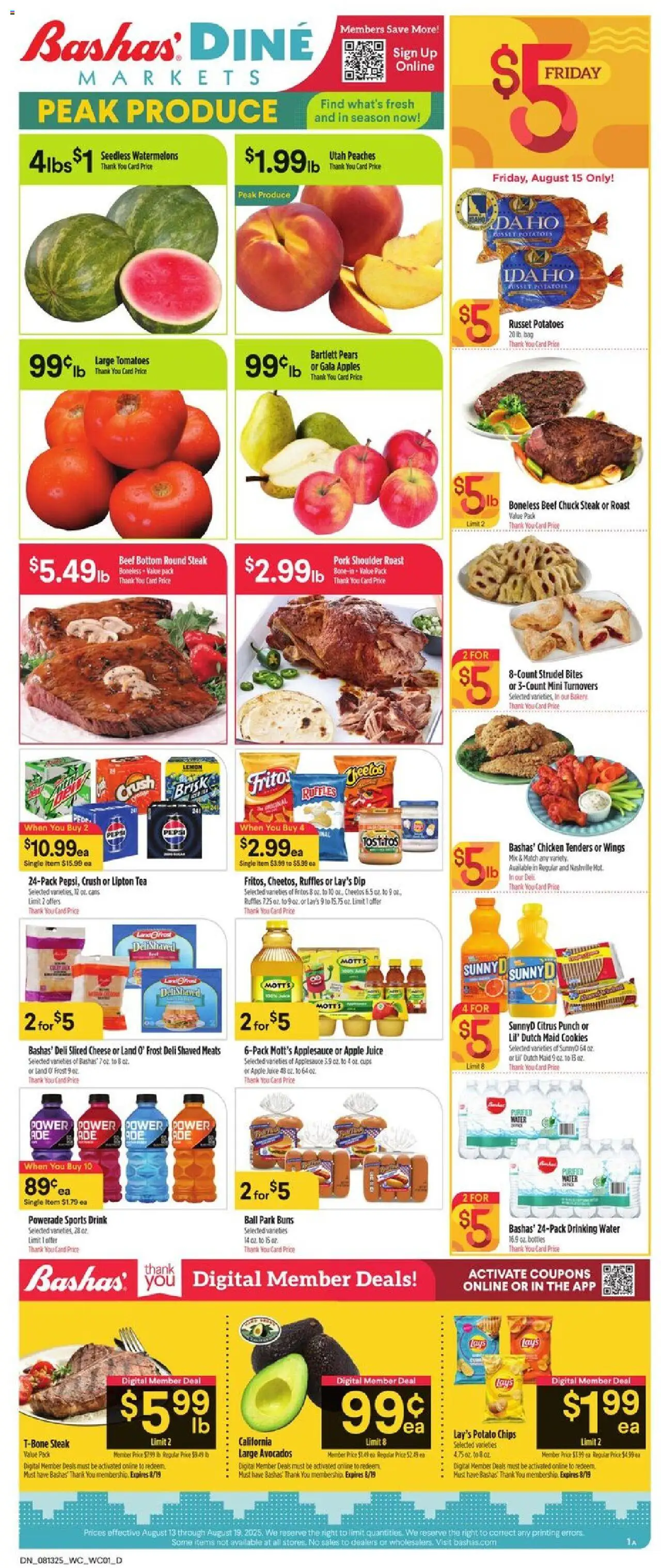 Basha's Dine  - page 1- valid from 08/13/2025