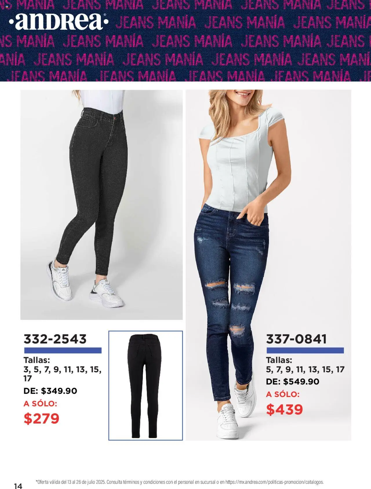 Andrea catálogo Denim Manía - página 14- válido desde 13/07/2025