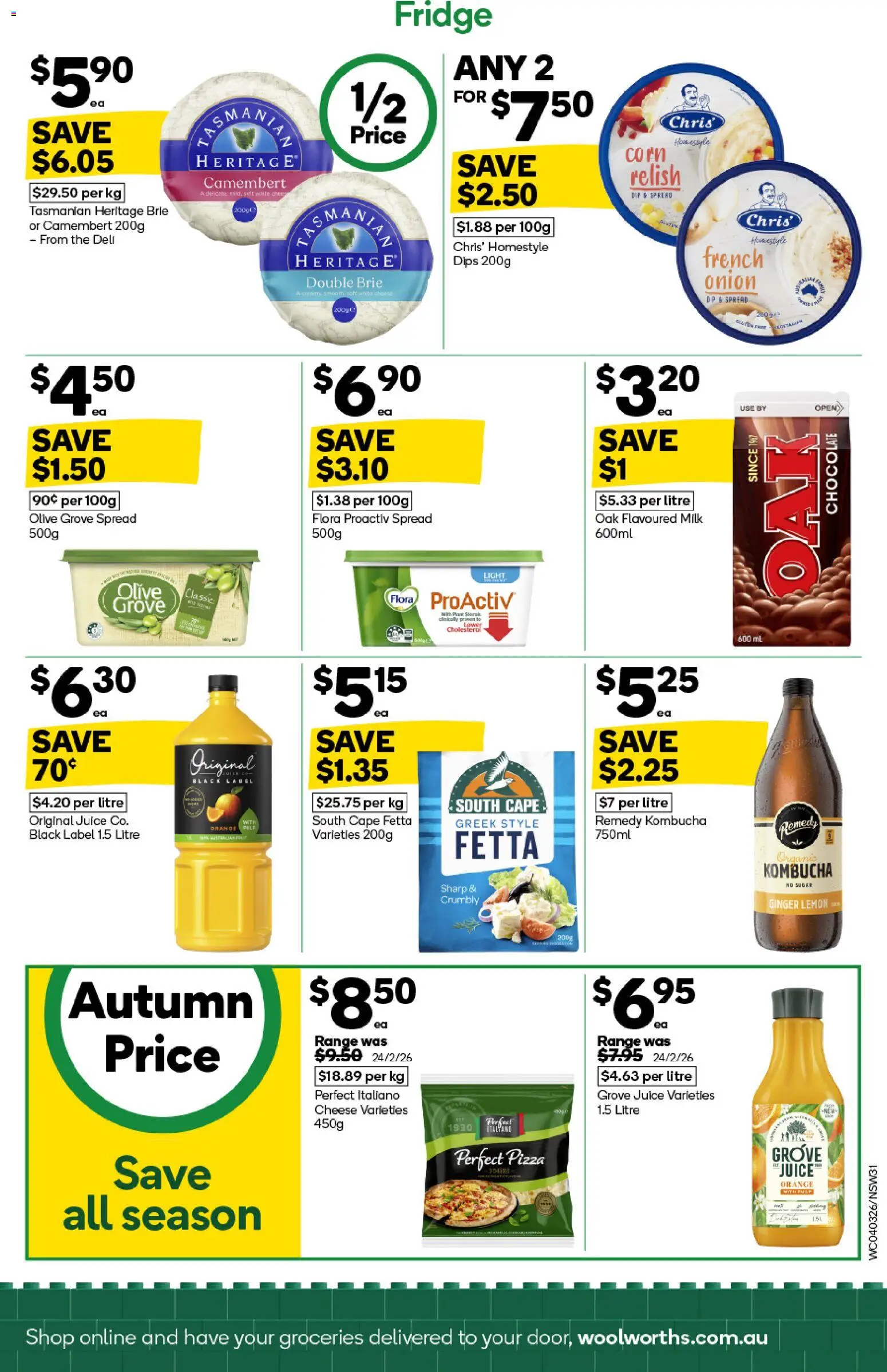 Woolworths catalogue  - page 31- valid from 04/03/2026