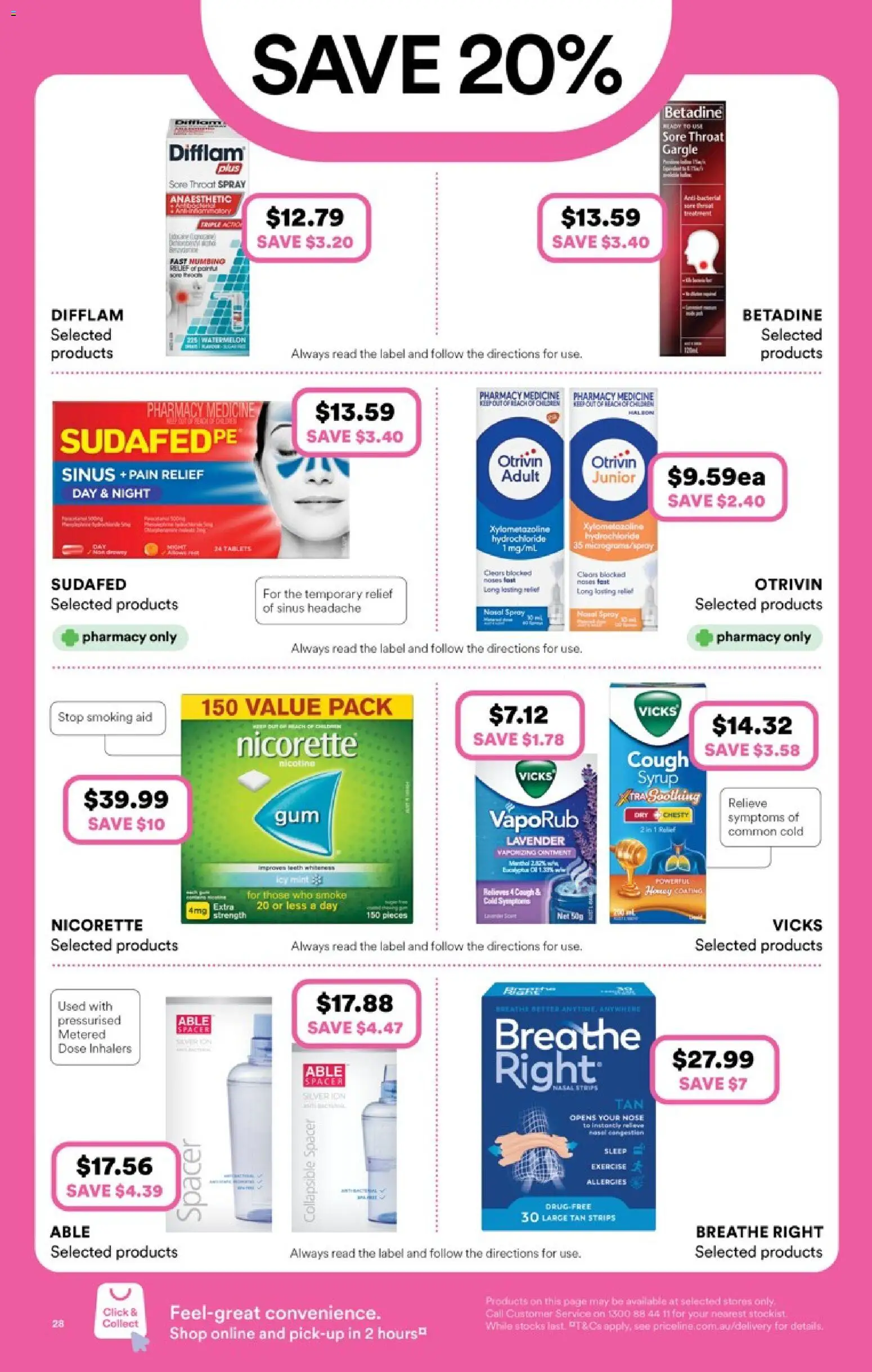 Priceline Pharmacy catalogue  - page 28- valid from 23/04/2026