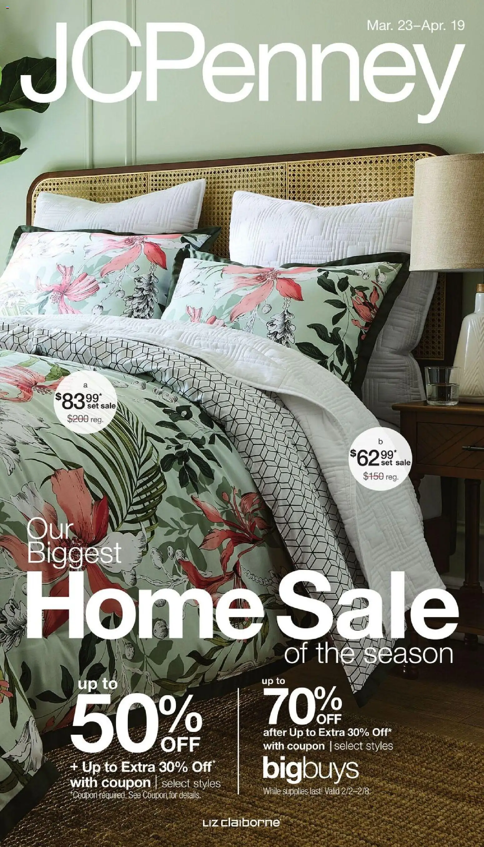 JCPenney Our Biggest Home Sale of the Season - page 1- valid from 03/23/2026
