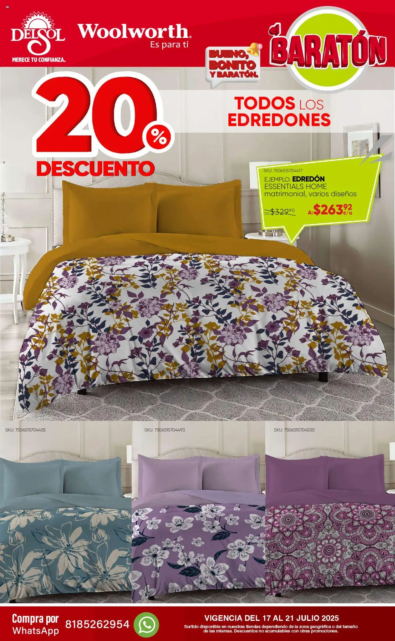 Del Sol y Woolworth - Catálogo Llegó el Baratón - página 22- válido desde 17/07/2025