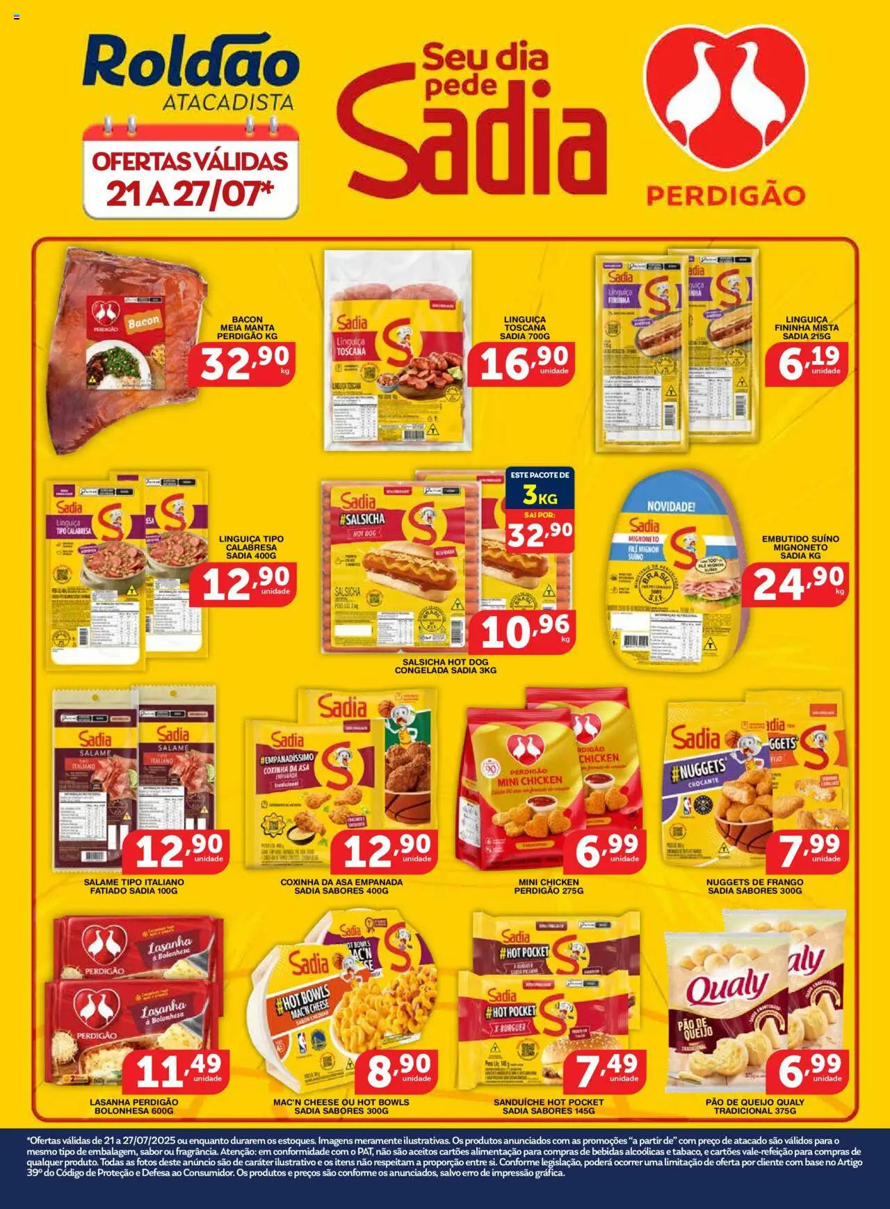 Roldão - Ofertas Sadia - página 1- válido a partir de 21/07/2025

