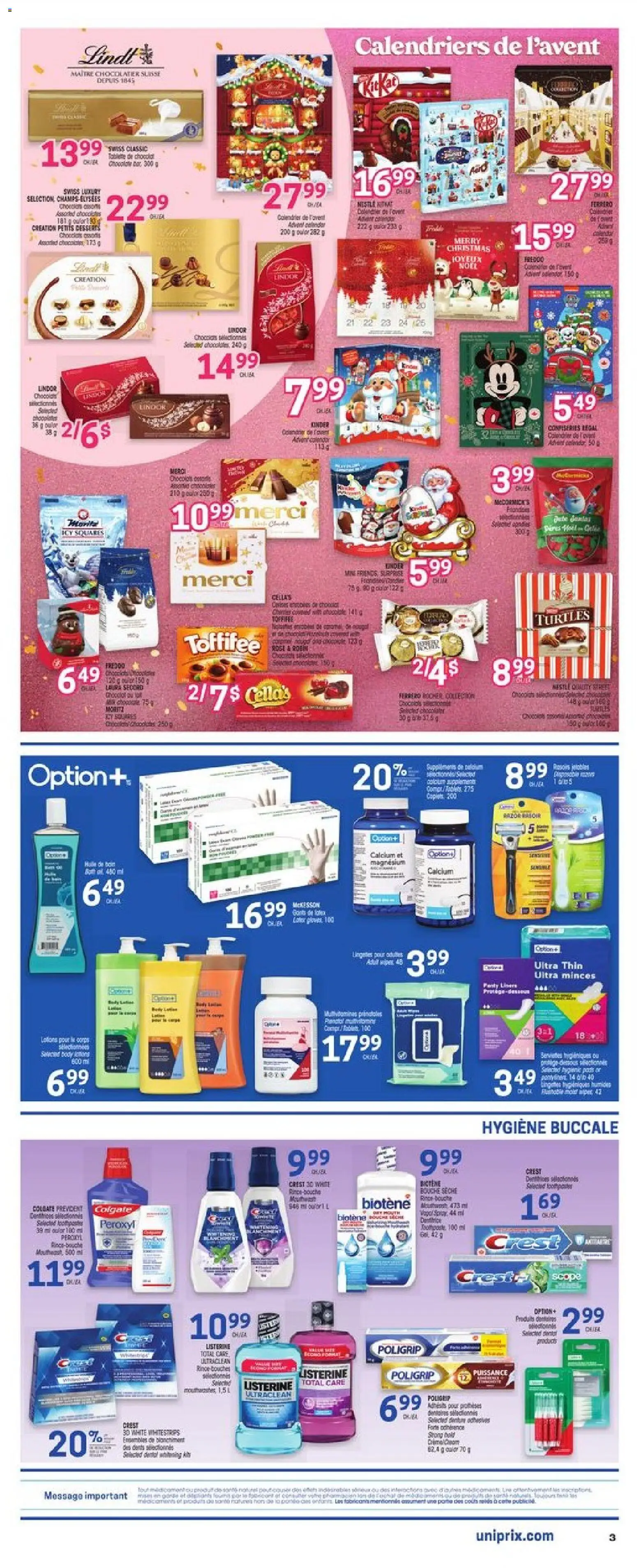 Uniprix weekly flyer / circulaire - page 4- valid from Nov 13, 2025