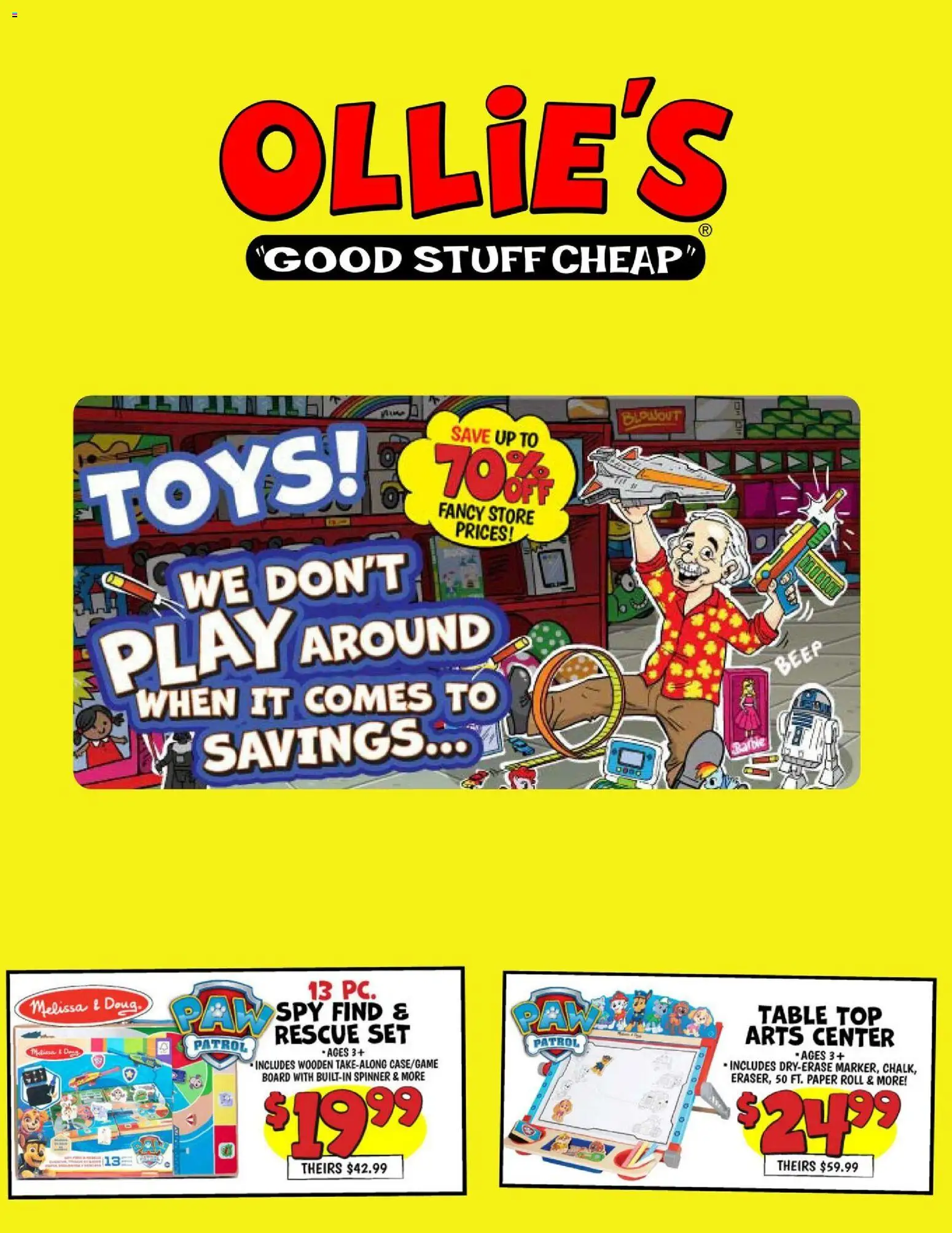 Ollie's Ad - page 1- valid from 12/13/2025