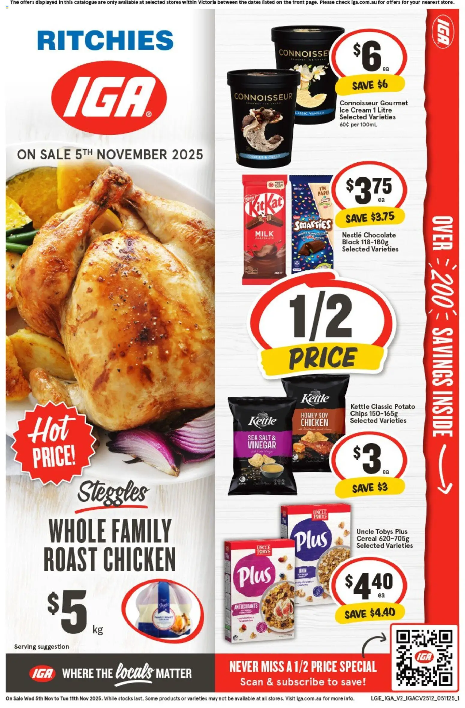 IGA Ritchies VIC - page 1- valid from 05/11/2025