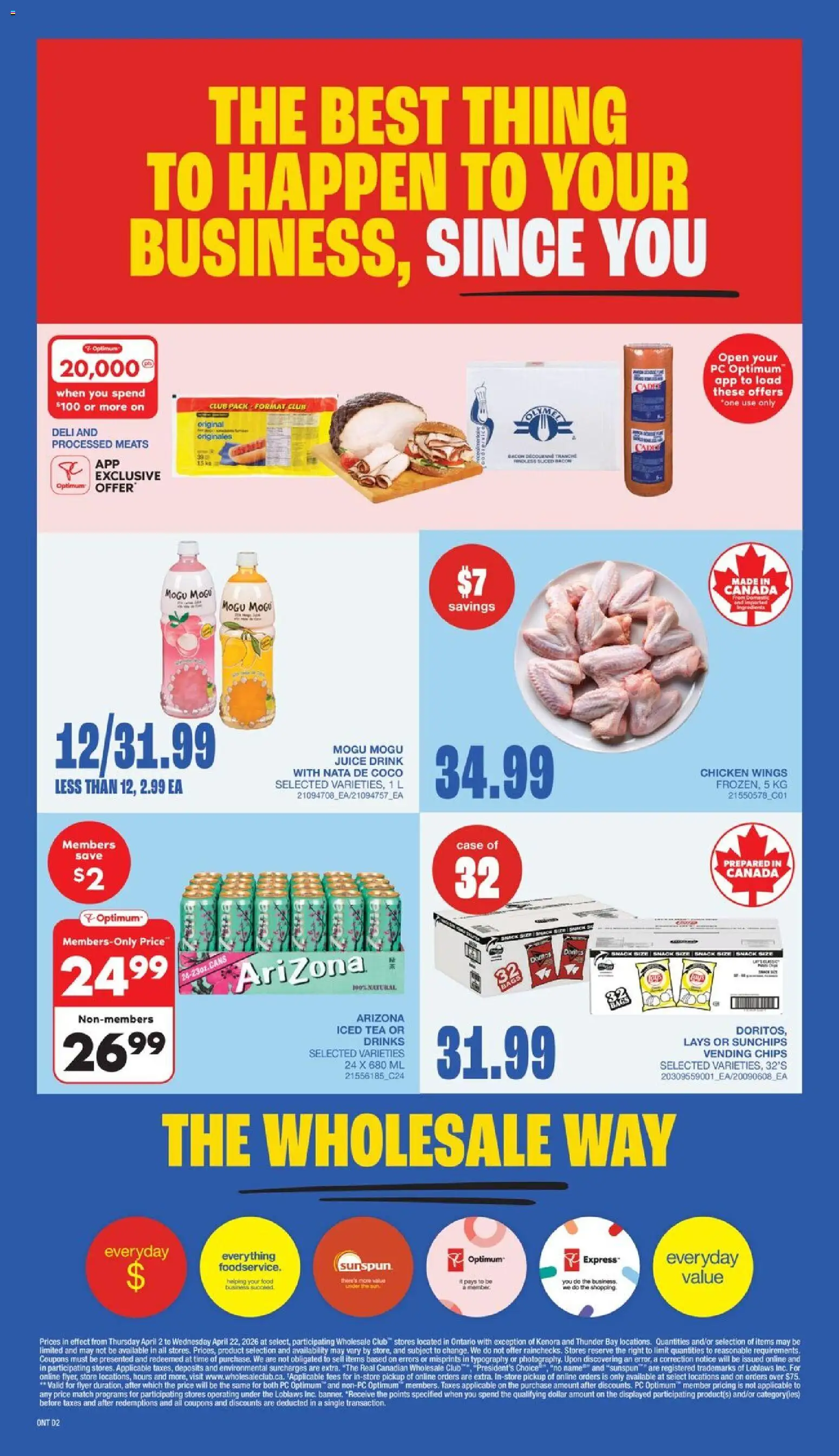 Wholesale Club weekly flyer / circulaire - page 5- valid from Apr 2, 2026