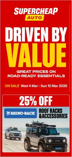 Supercheap Auto catalogue preview - valid from 04/03/2026
