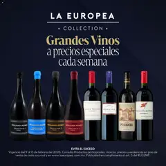 La Europea catálogo Grandes Vinos válido desde 09/02/2026
