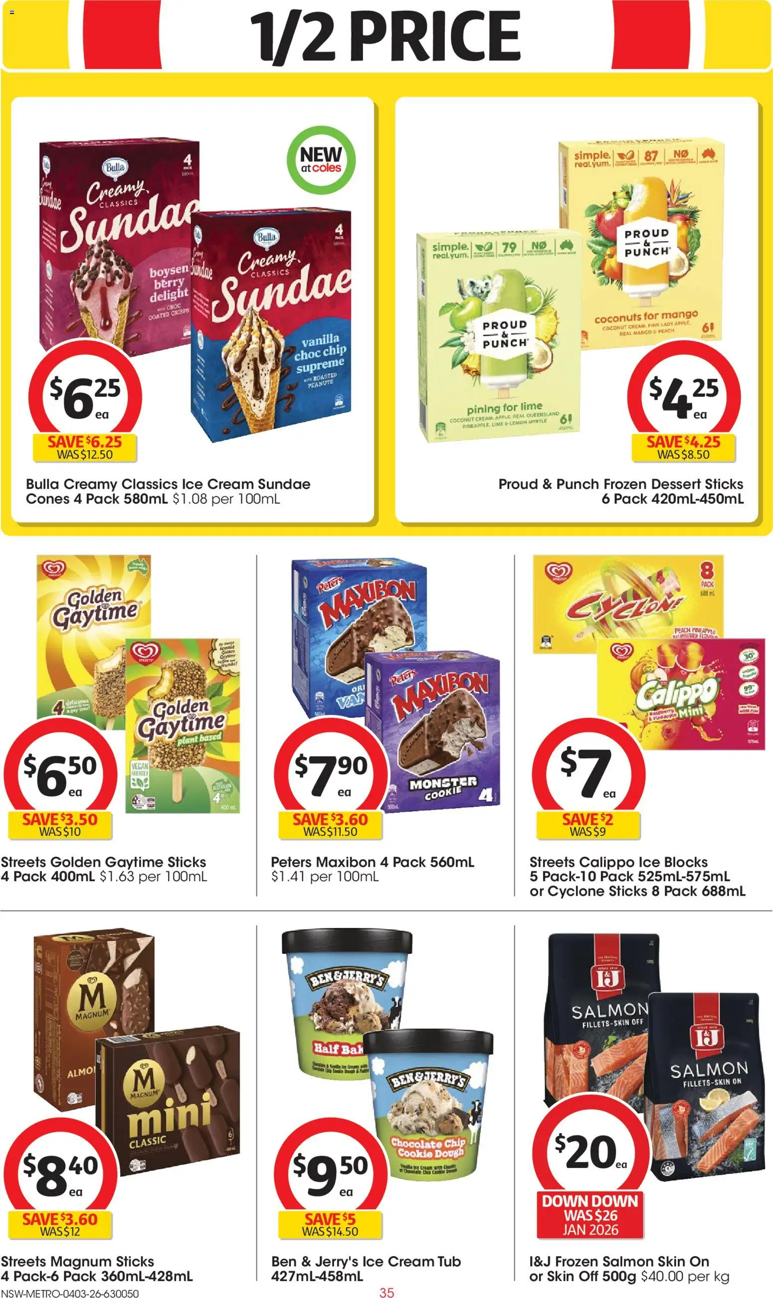 Coles catalogue  - page 35- valid from 04/03/2026