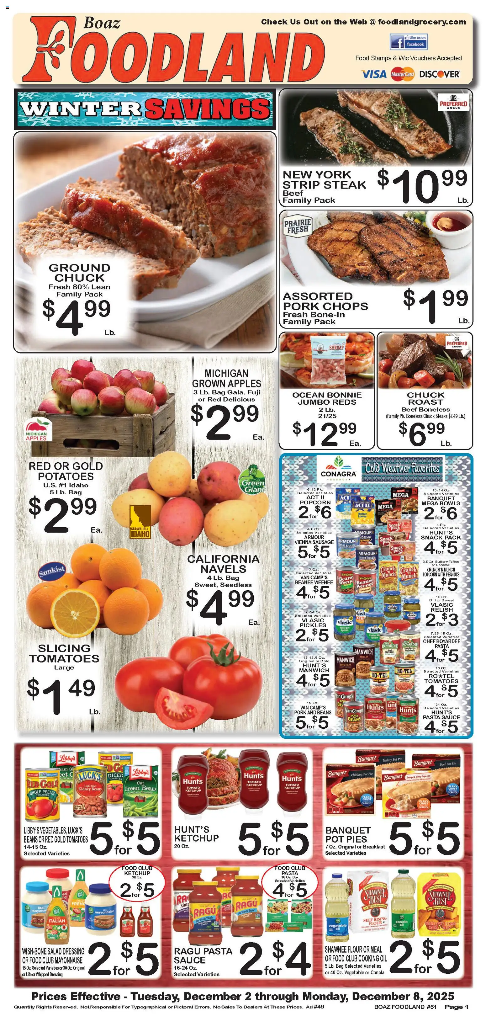 Foodland Weekly Ad - page 1- valid from 12/02/2025