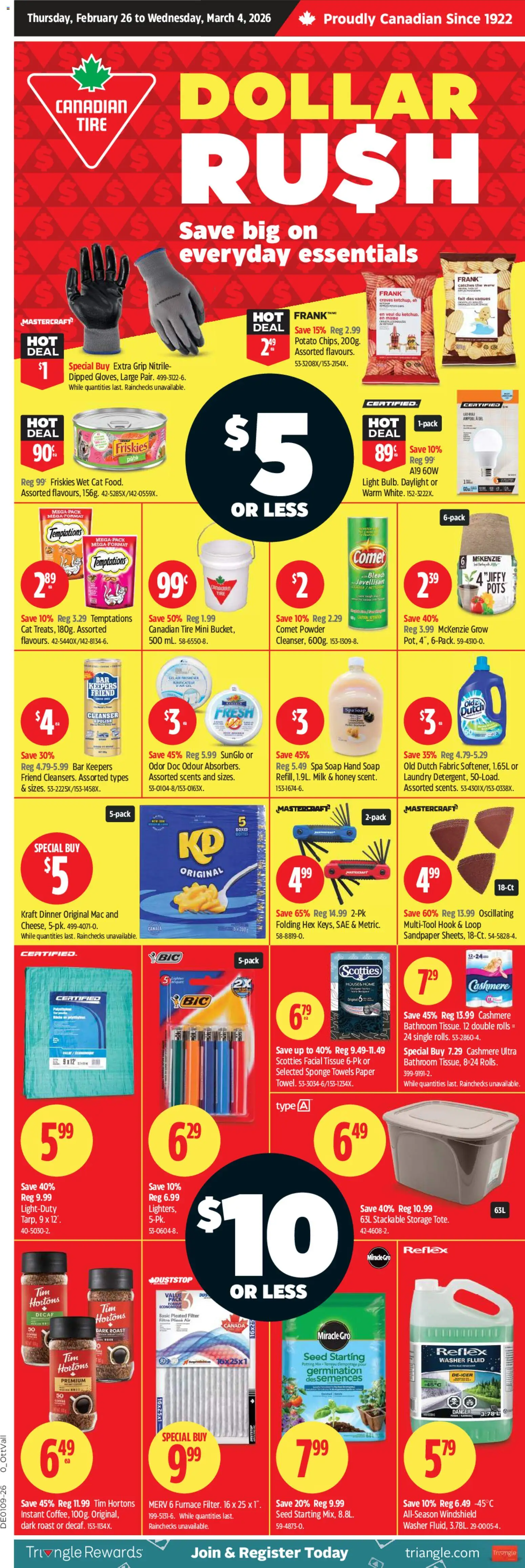 Canadian Tire - Dollar Rush - page 1- valid from Feb 26, 2026