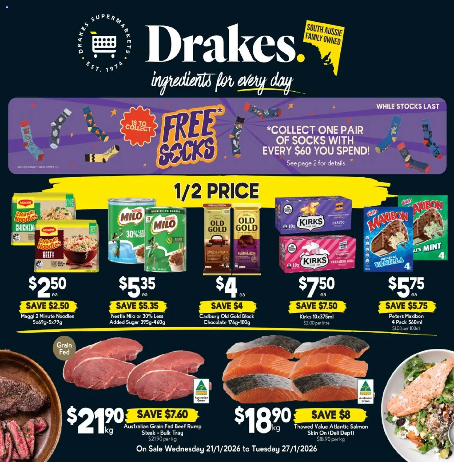 Drakes  Catalogue  - page 1- valid from 21/01/2026