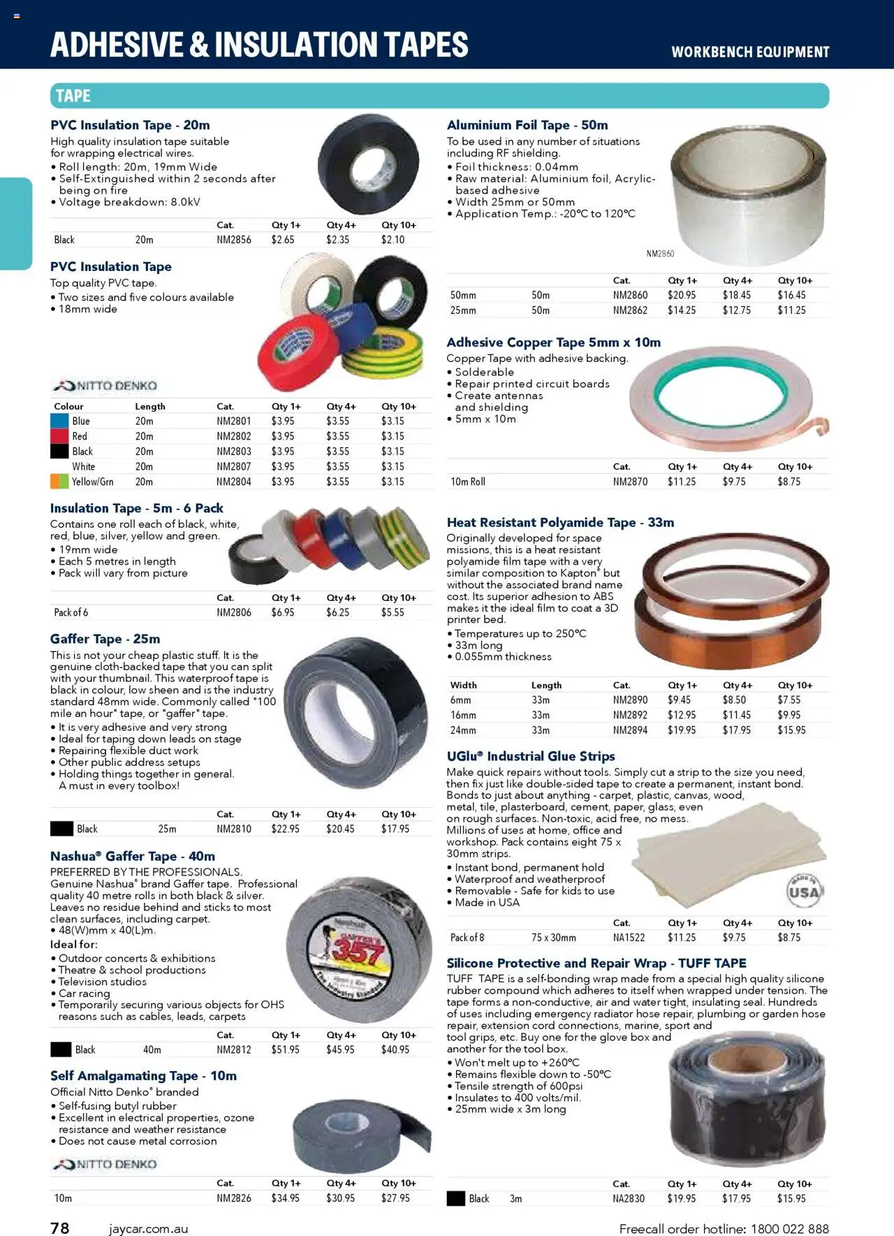 Jaycar Engineering & Scientific Catalogue 2025/2026  - page 78- valid from 09/07/2025