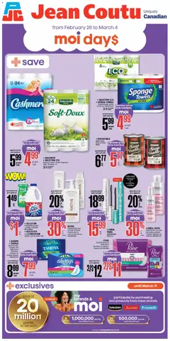 Preview Jean Coutu weekly flyer valid from Feb 26, 2026