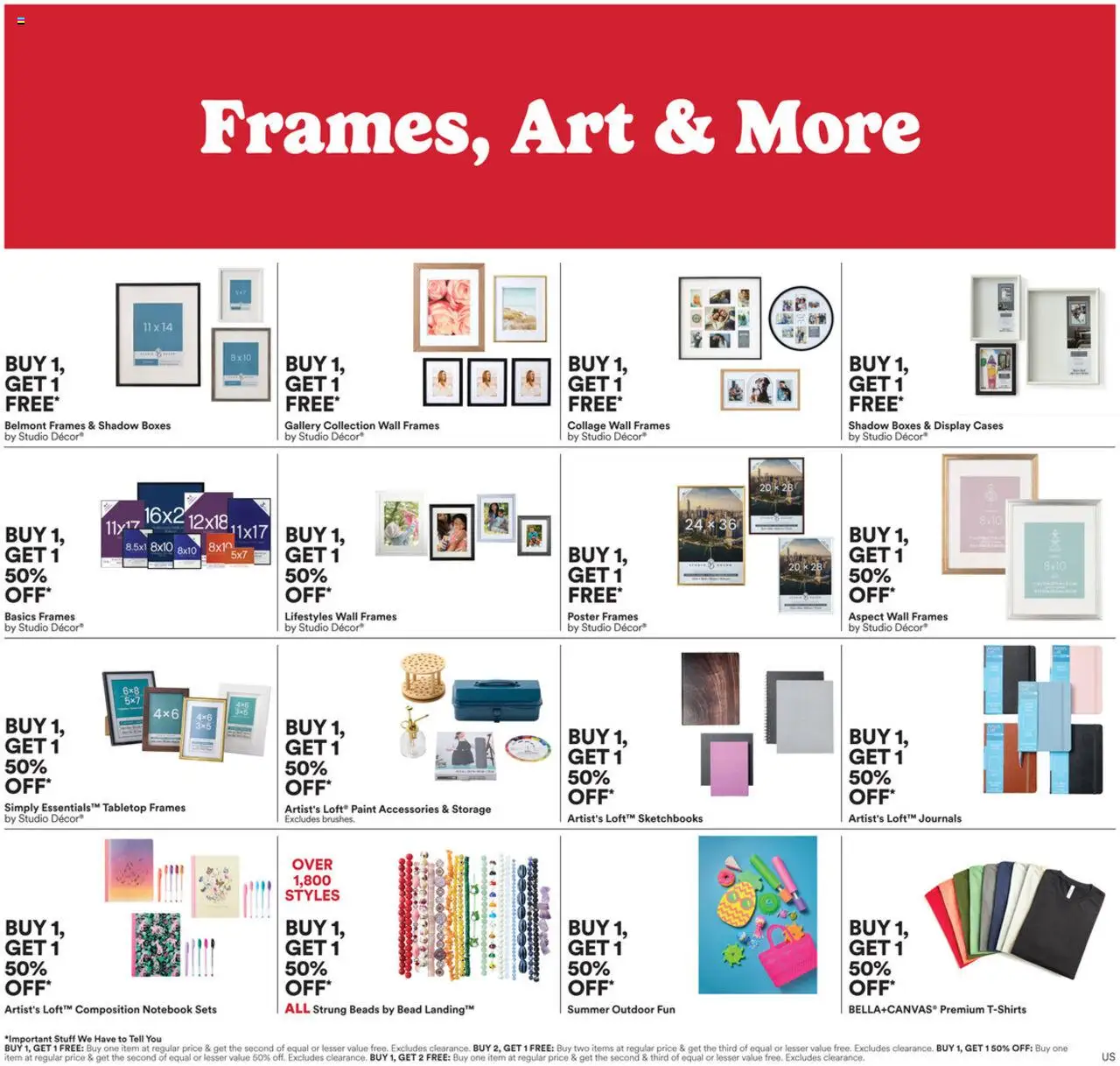 Michaels Weekly Ad - page 2- valid from 07/20/2025