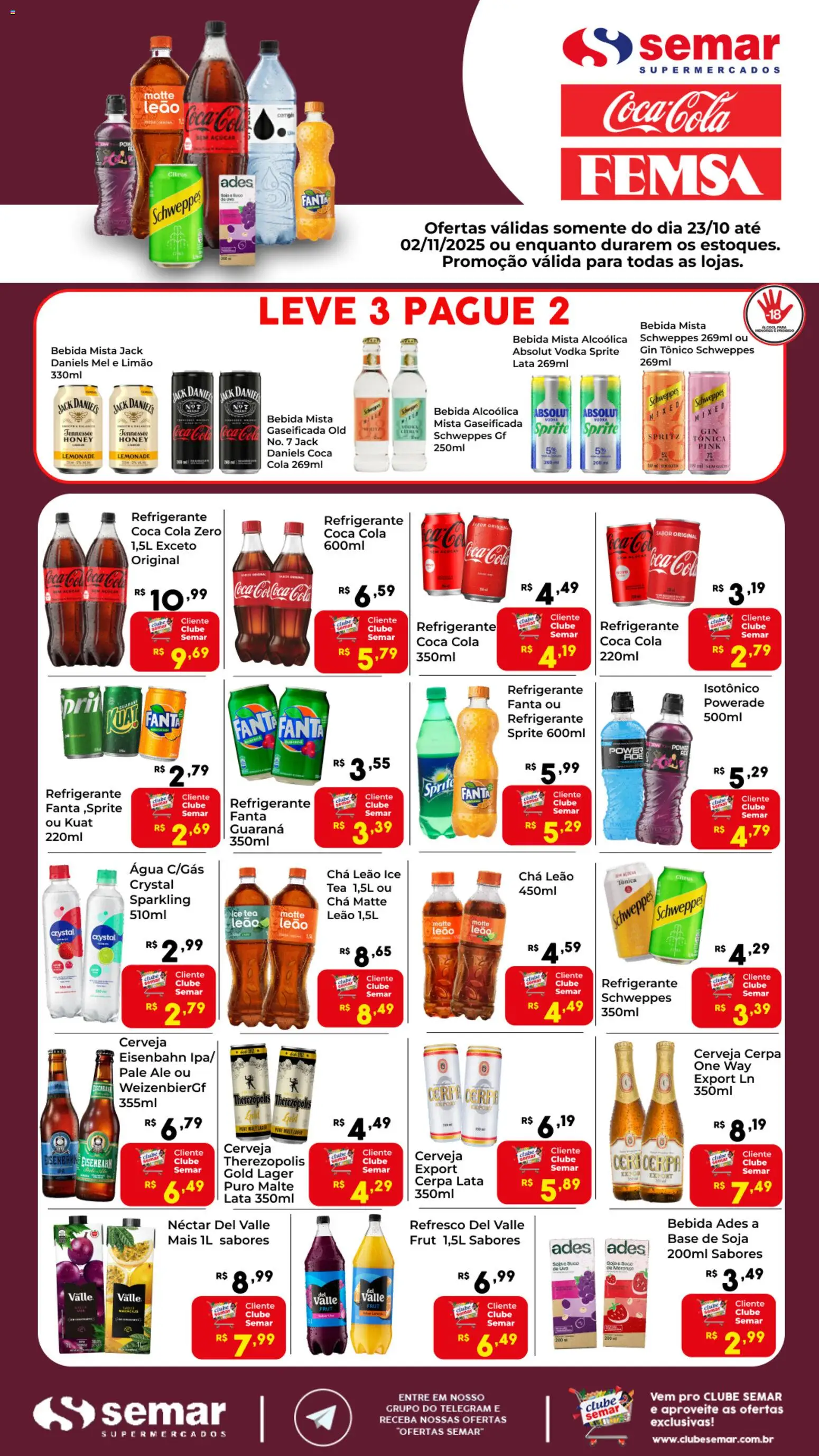 Semar Supermercado - Ofertas Femsa - página 1- válido a partir de 23/10/2025
