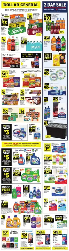 Preview Dollar General Weekly Ad valid from 08/31/2025