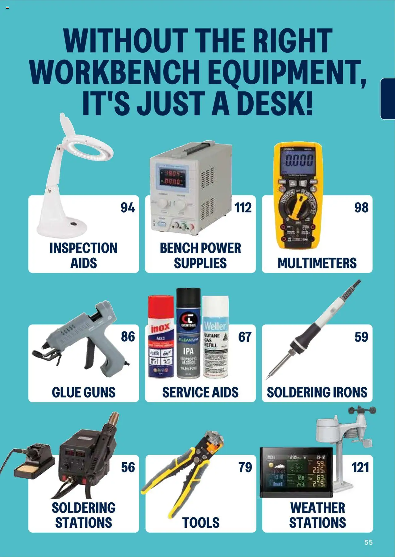 Jaycar Engineering & Scientific Catalogue 2025/2026  - page 55- valid from 09/07/2025