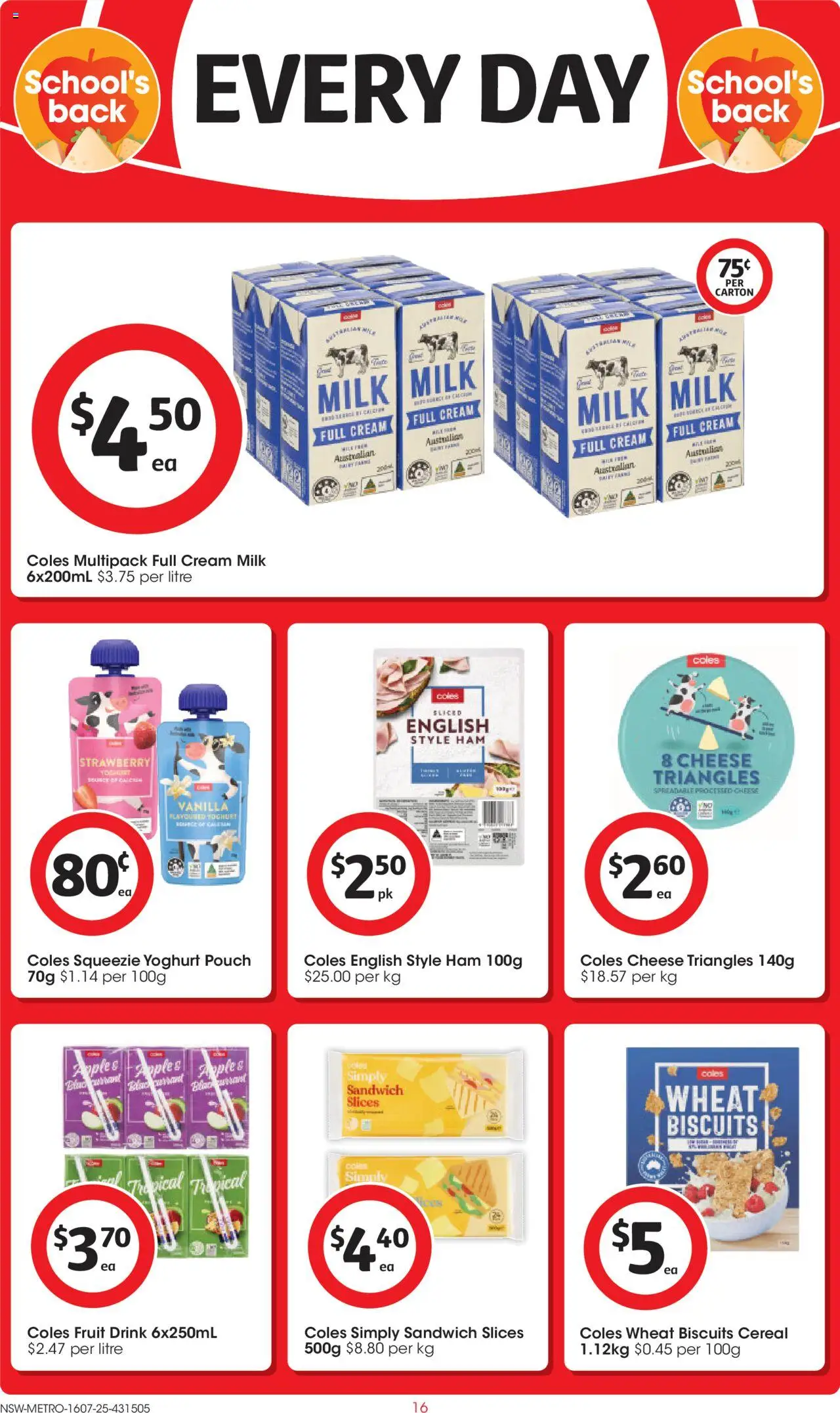Coles Catalogue NSW - page 16- valid from 16/07/2025