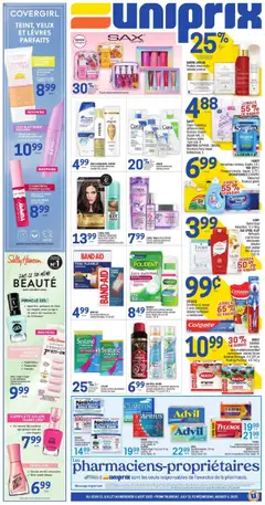 Preview Uniprix weekly flyer / circulaire valid from Jul 31, 2025