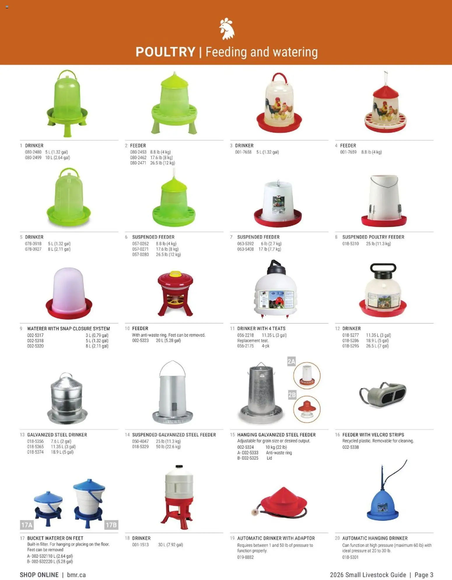BMR - Agrizone - 2026 Small Livestock Guide - page 3- valid from Feb 6, 2026