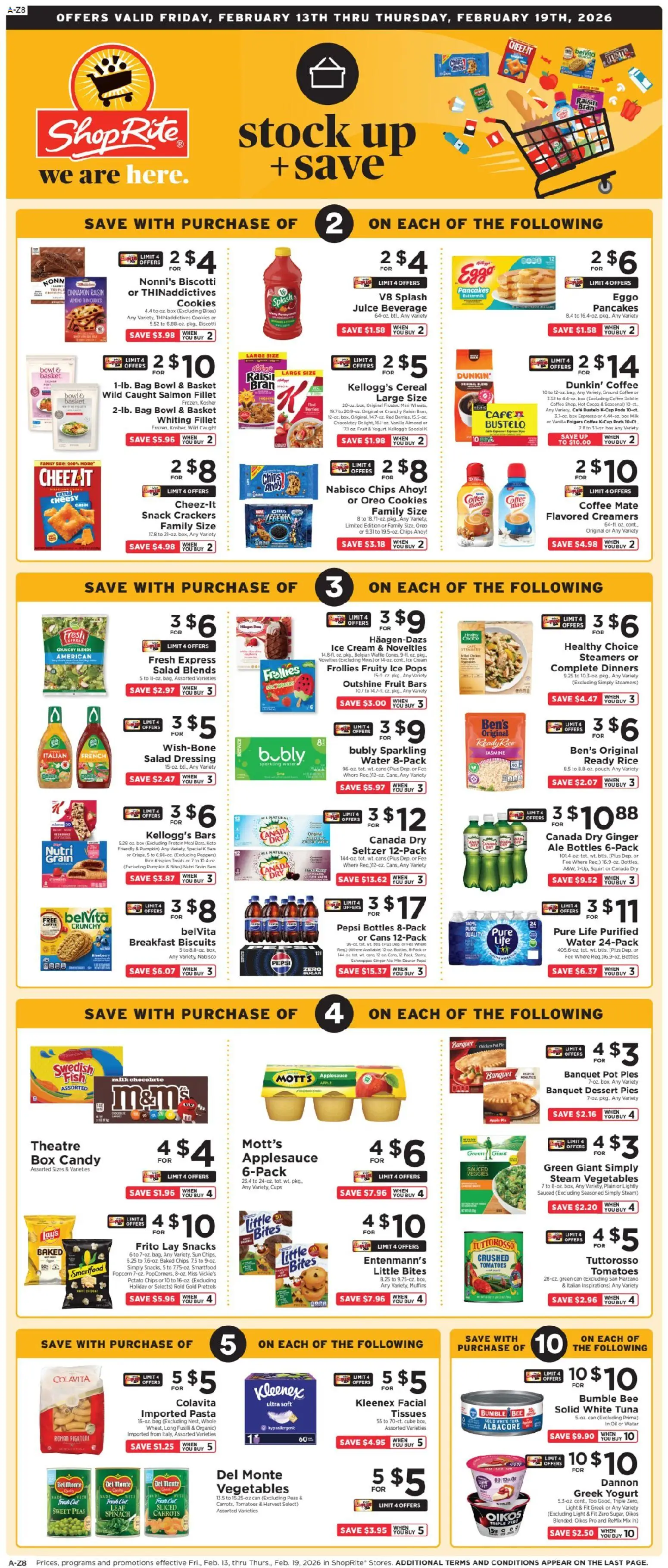 ShopRite Weekly Ad - page 1- valid from 02/13/2026
