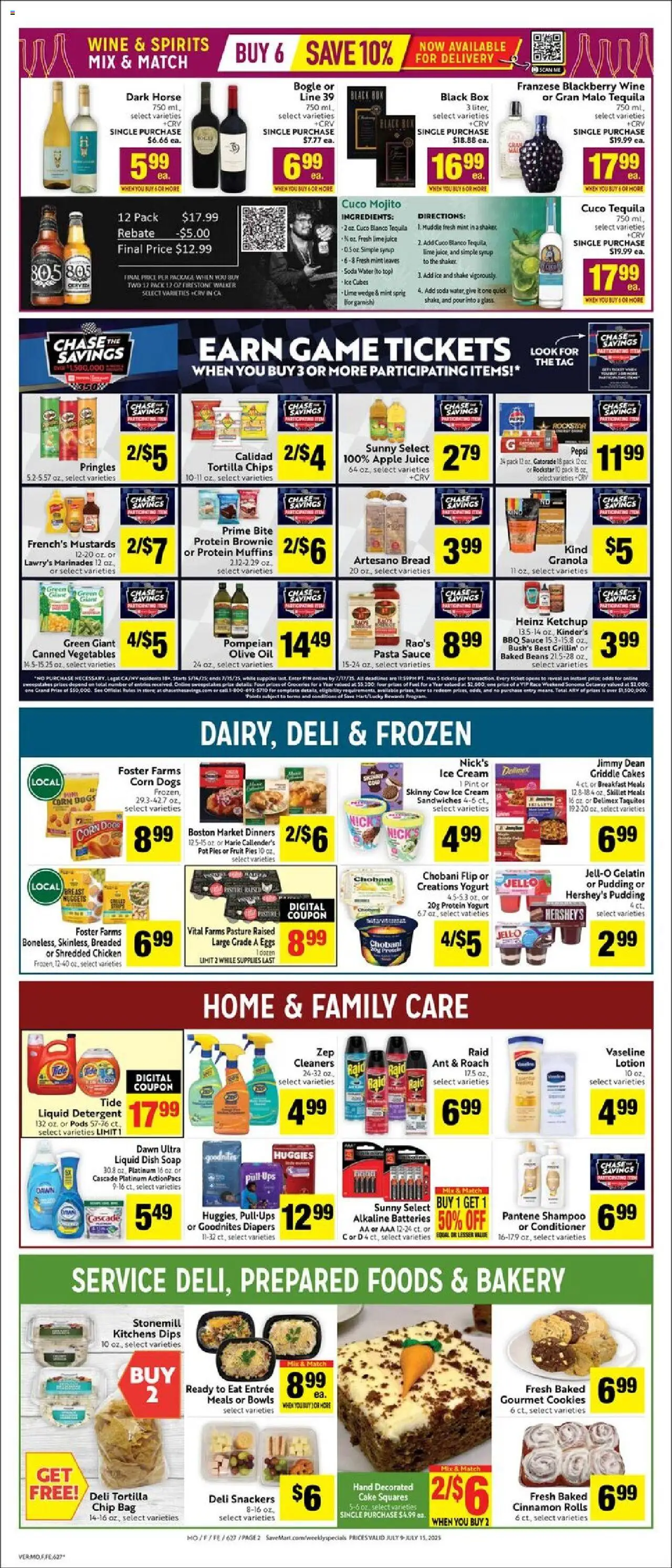 Save Mart Weekly Ad - page 2- valid from 07/09/2025