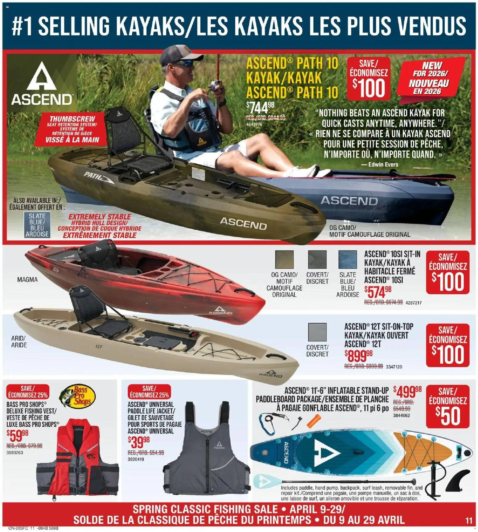 Cabelas weekly flyer / circulaire - page 11- valid from Apr 9, 2026