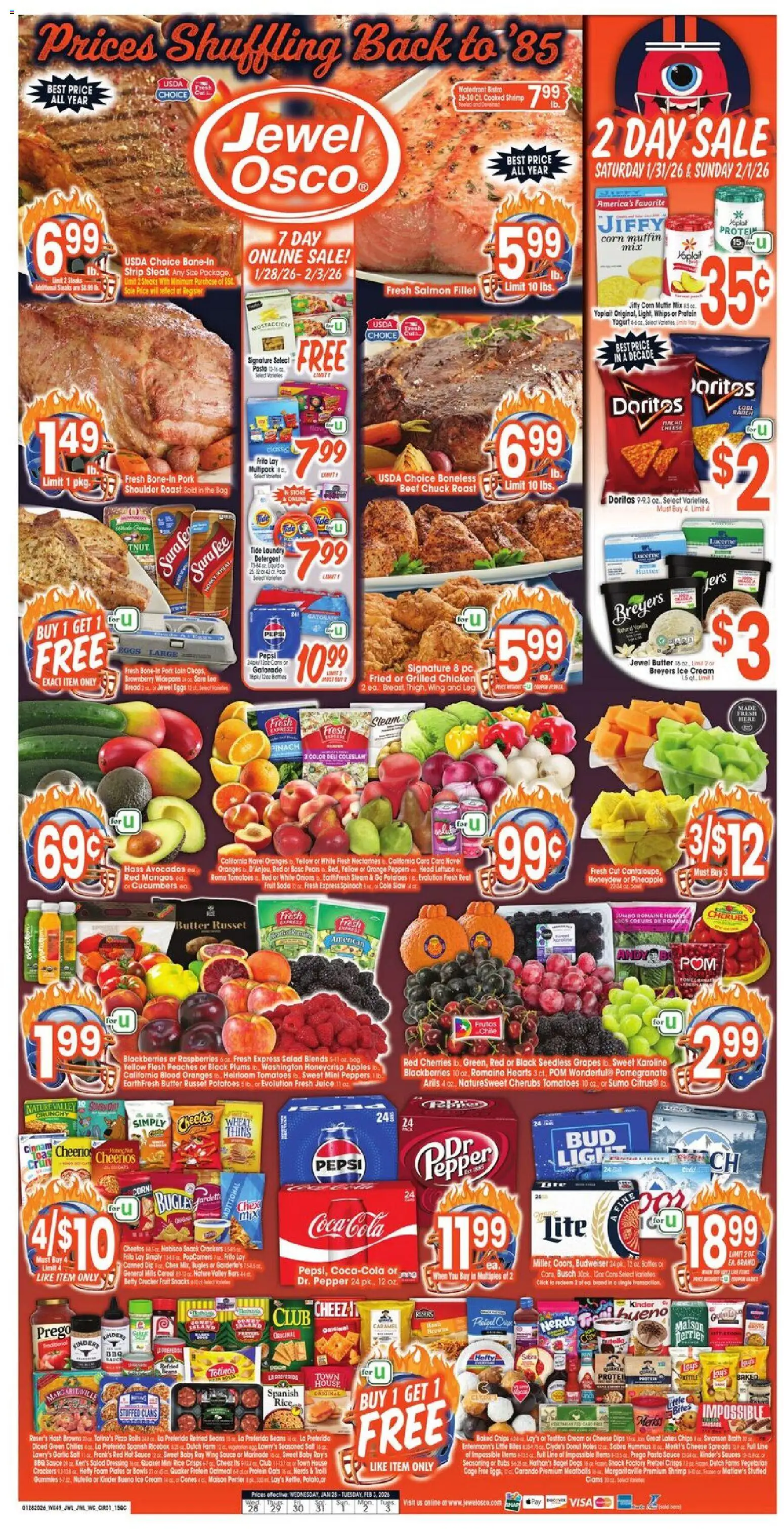 Jewel Osco Weekly Ad - IL - page 1- valid from 01/28/2026