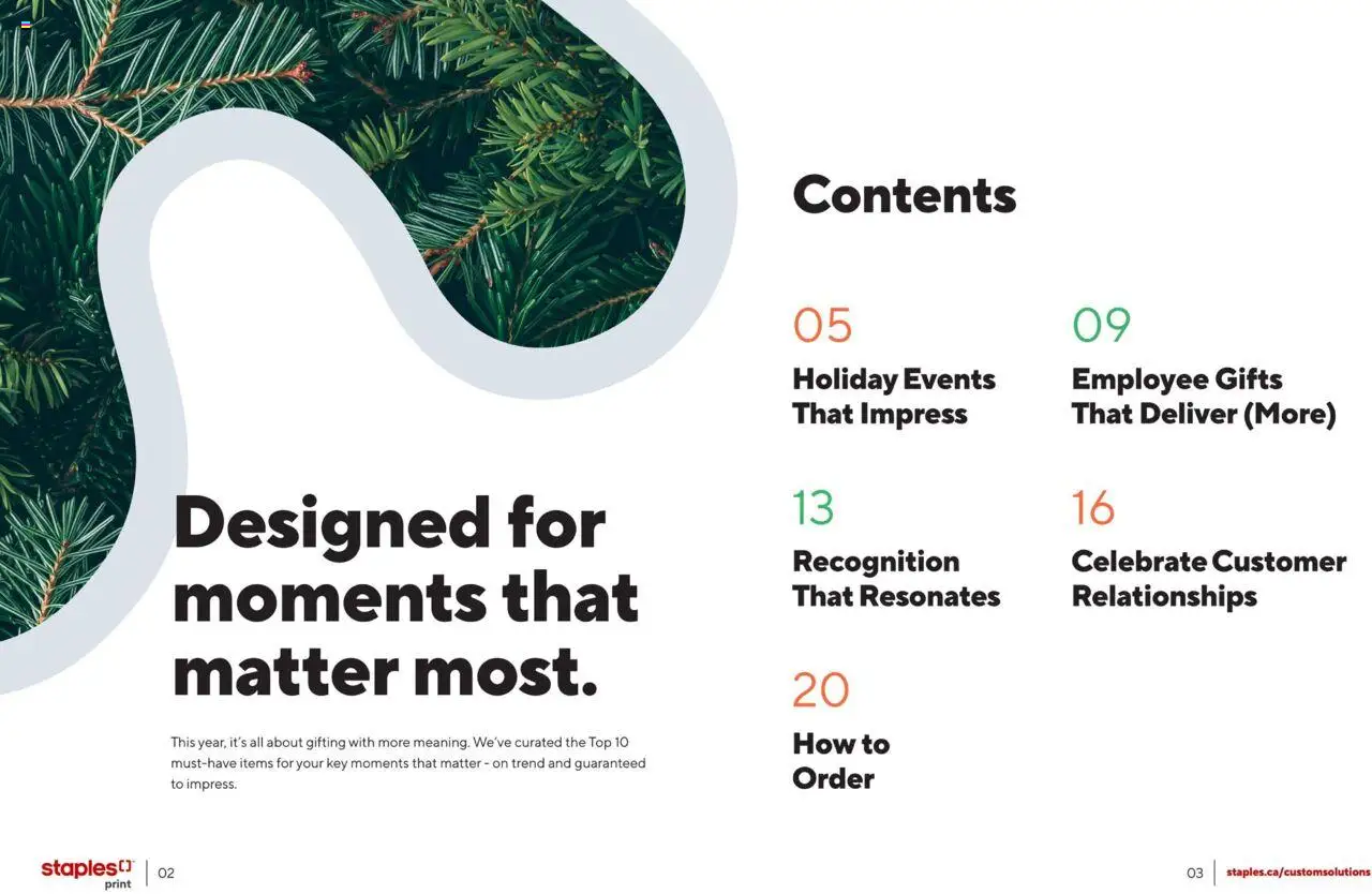 Staples - 2025 Holiday Idea Book - page 2- valid from Sep 22, 2025