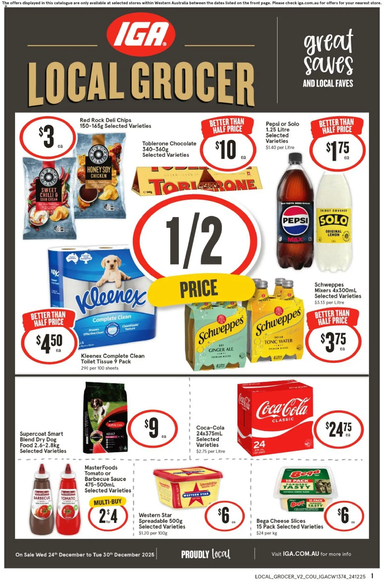 IGA Local Grocer NT/WA - page 1- valid from 24/12/2025