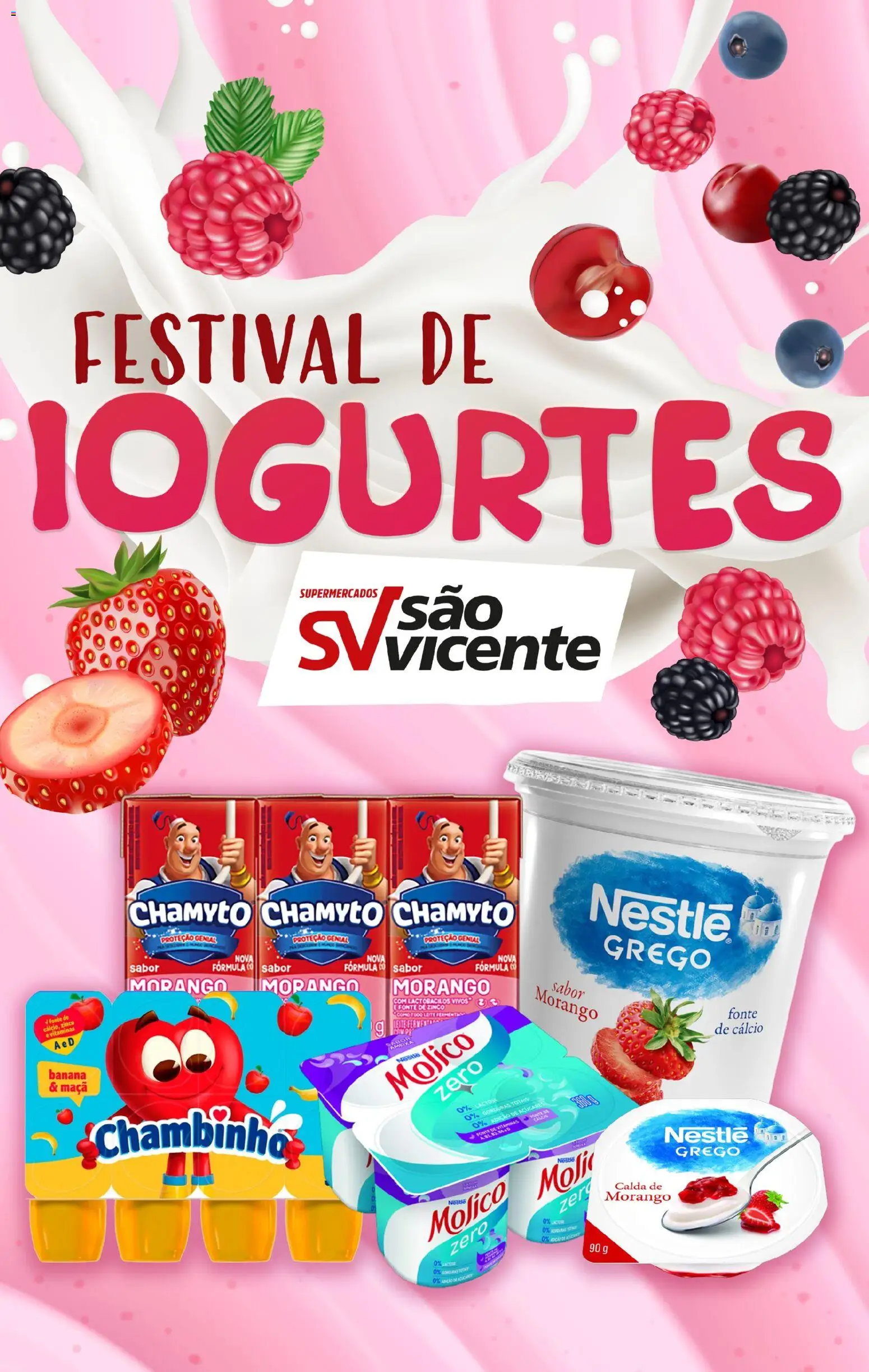Supermercados São Vicente - Ofertas Festival de Iogurtes - página 1- válido a partir de 12/11/2025
