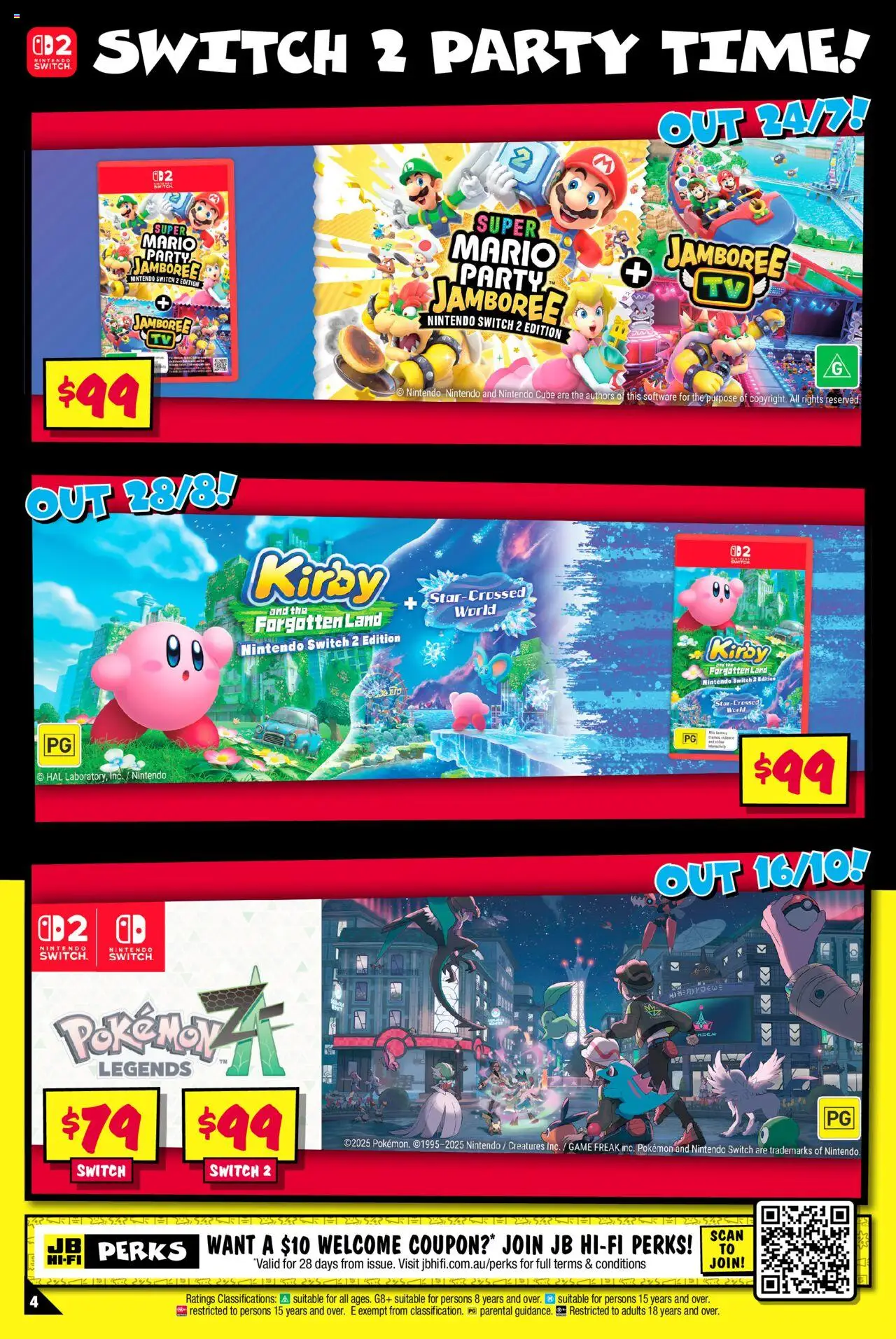 JB Hi-Fi Power up with Nintendo - page 4- valid from 10/07/2025