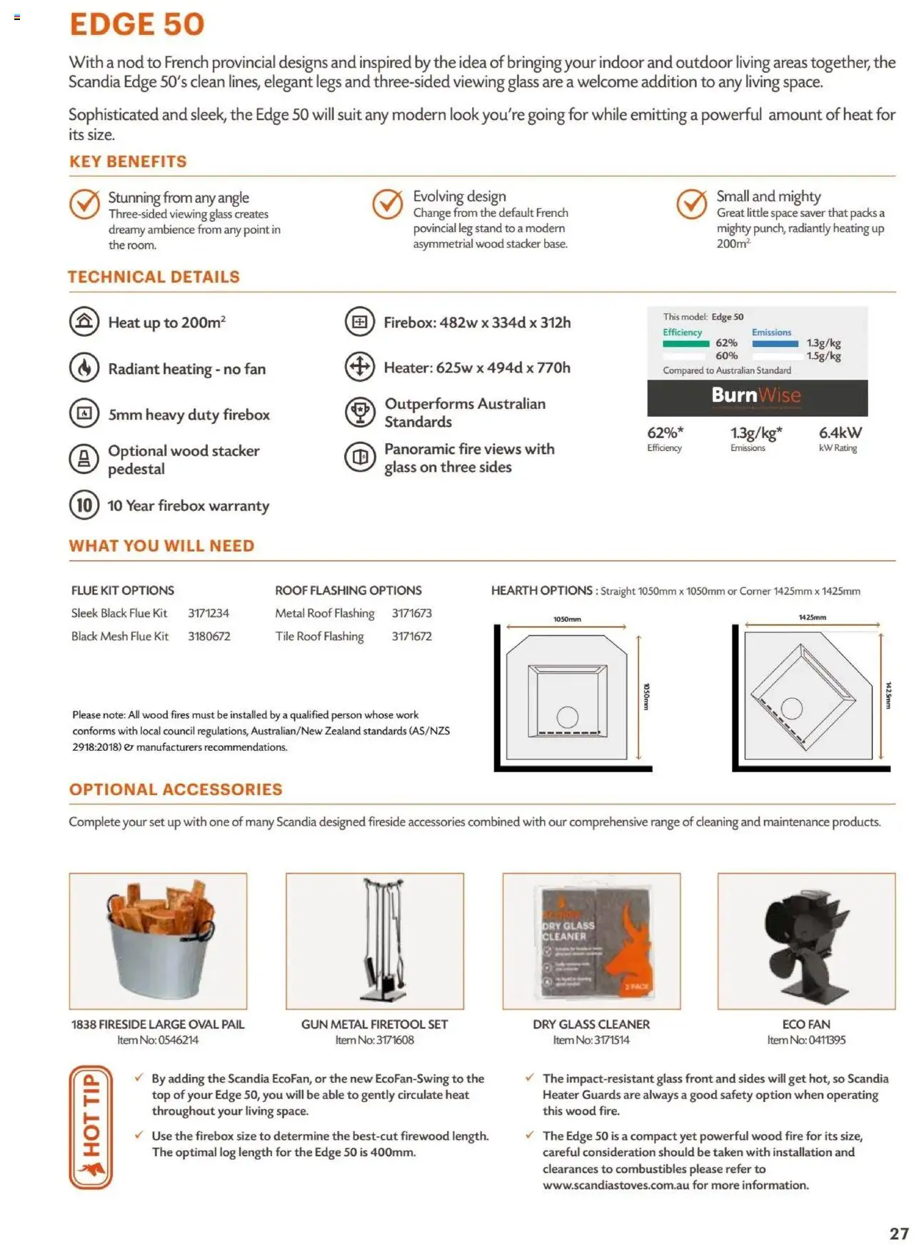 Bunnings Warehouse Scandia Range & Accessories Brochure 2025 - page 27- valid from 31/03/2025
